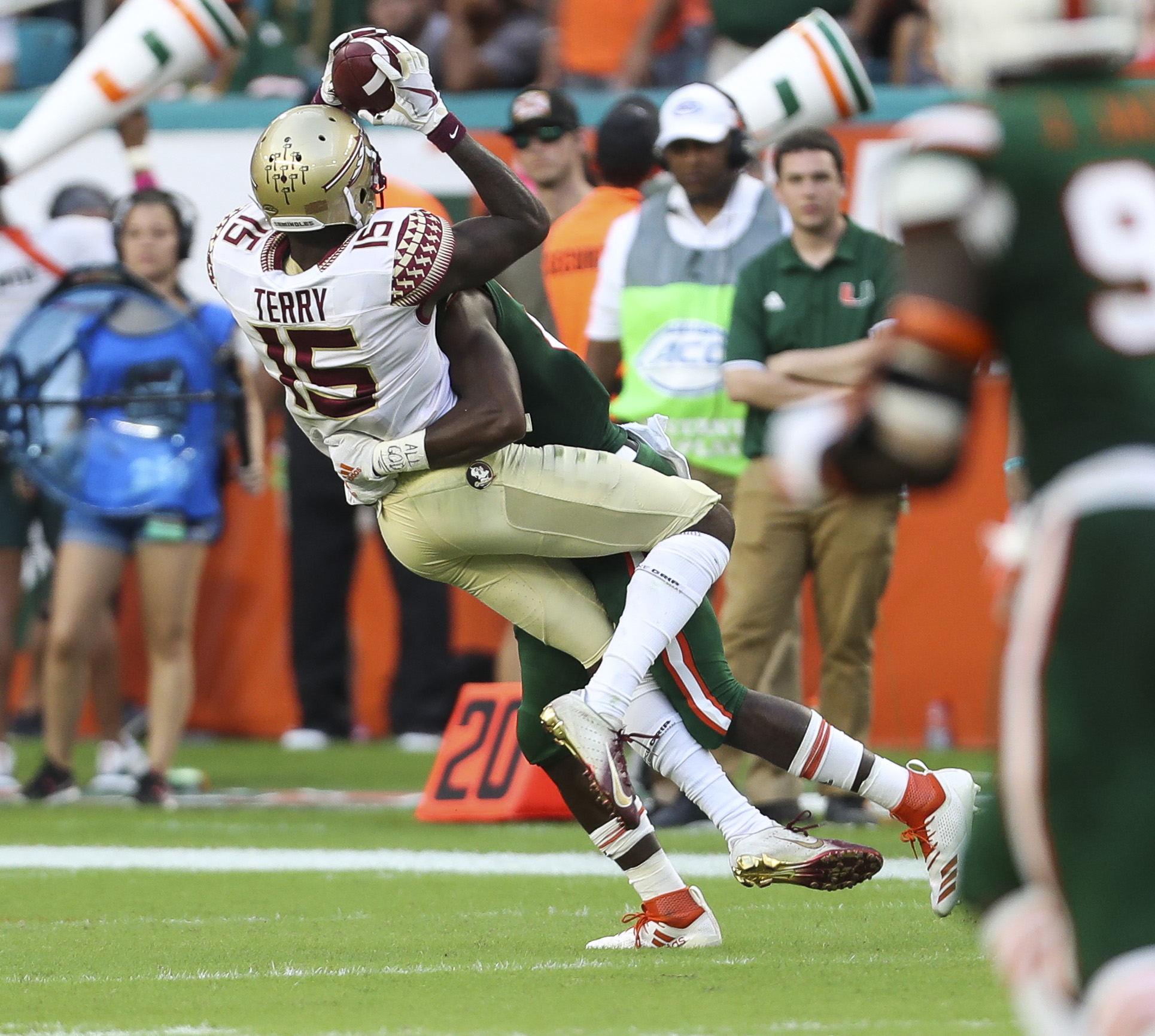 Tamorrion Terry's ascension to top receiver last season is one FSU's current crop of redshirt freshmen will emulate. (MONICA HERNDON | Times) Tamorrion Terry's ascension to top receiver last season is one FSU's current crop of redshirt freshmen will emulate. (MONICA HERNDON | Times)
