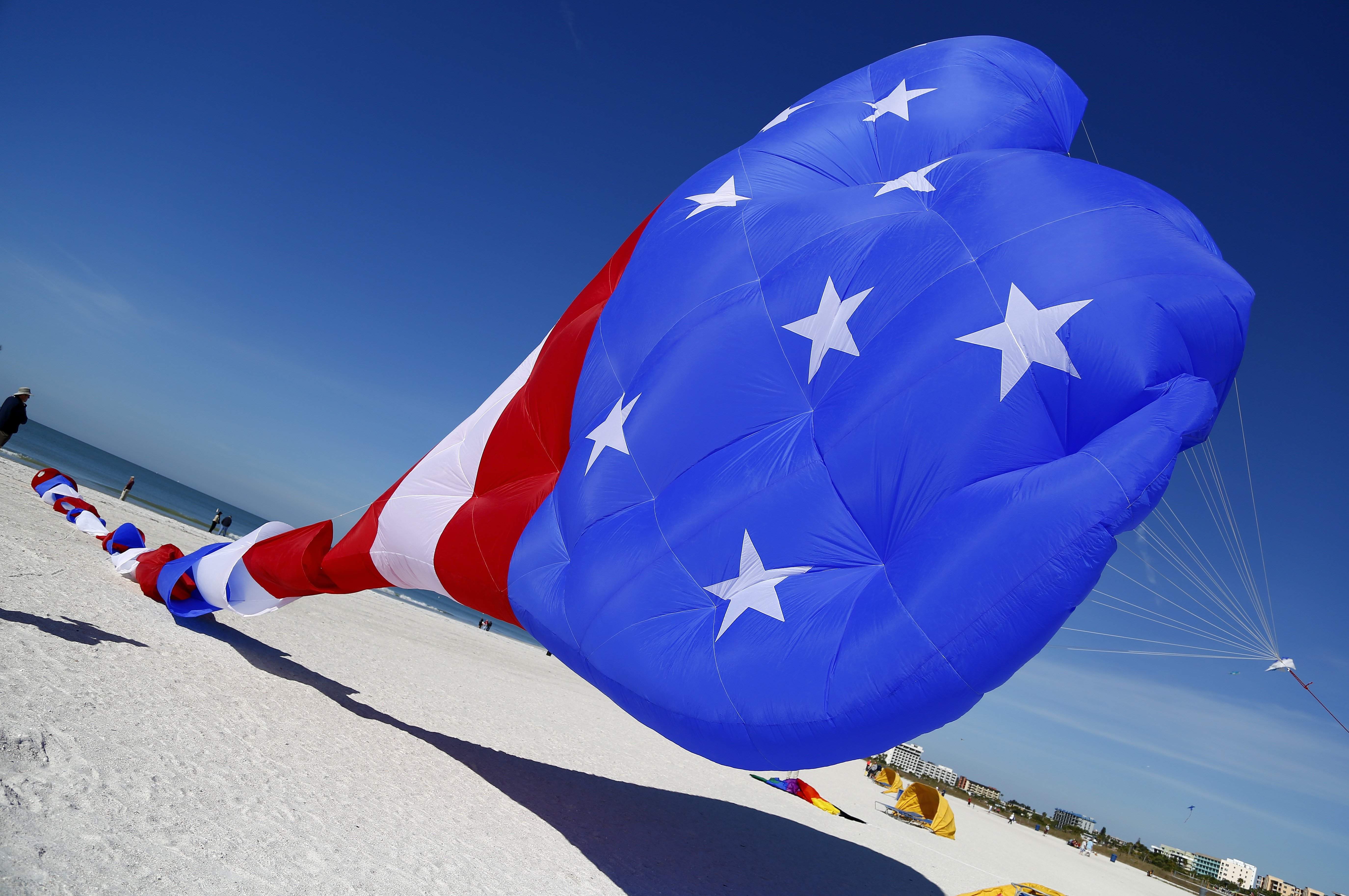 A variety of themed kites, many patriotic in theme, will be in the sky over Treasure Island for the Veterans Day Fall Fly on TI this weekend. Times (2015) A variety of themed kites, many patriotic in theme, will be in the sky over Treasure Island for the Veterans Day Fall Fly on TI this weekend. Times (2015)