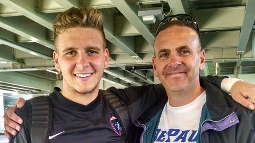 Tampa Bay Rowdies goalkeeper Macklin Robinson and his father, Robert Louis Robinson II. Tampa Bay Rowdies goalkeeper Macklin Robinson and his father, Robert Louis Robinson II.