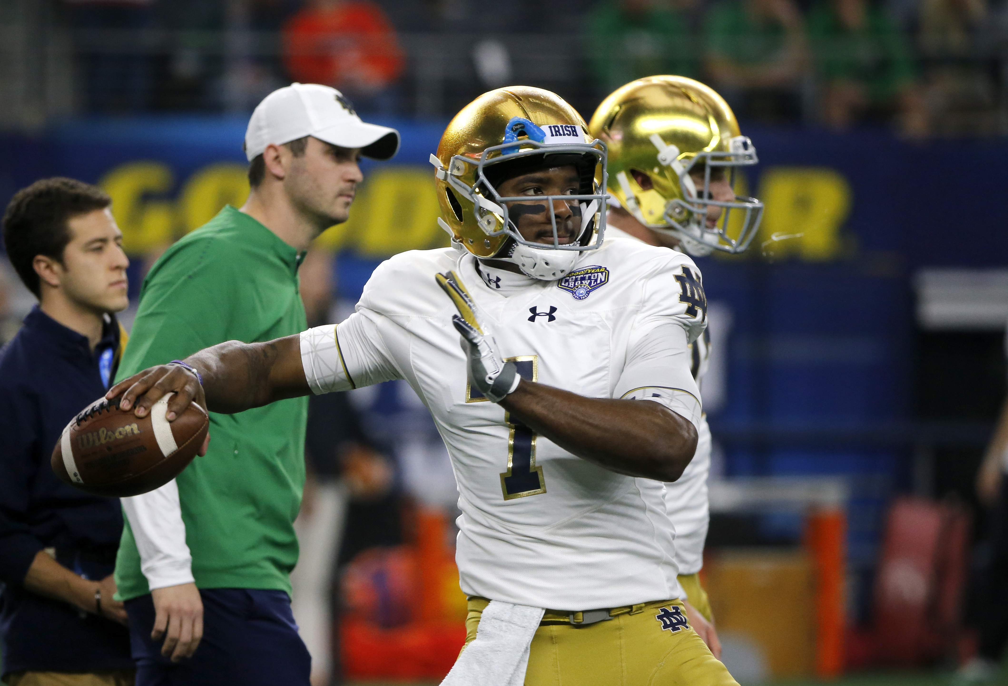Will Notre Dame transfer Brandon Wimbush be starting for UCF in Week 1? (AP Photo/Michael Ainsworth) Will Notre Dame transfer Brandon Wimbush be starting for UCF in Week 1? (AP Photo/Michael Ainsworth)