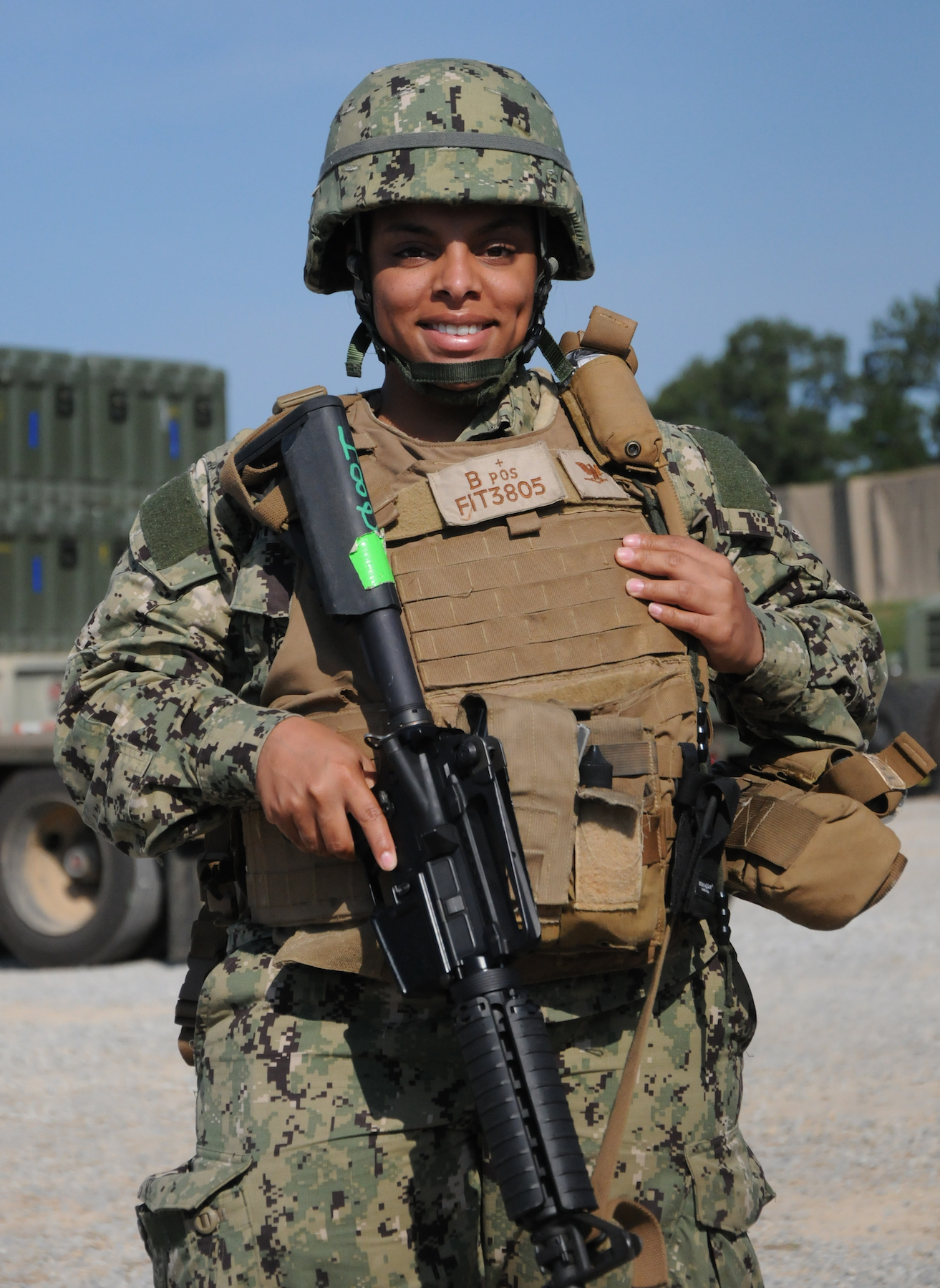Petty Officer 3rd Class Linda Fitzgibbon, a 2016 Boca Ciega High School graduate and native of St. Petersburg, builds and fights around the world as a member of naval construction battalion center located in Gulfport, Miss. Photo courtesy of Navy Office of Community Outreach. , Navy Office of Community Outreach | Navy Office of Community Outreach Petty Officer 3rd Class Linda Fitzgibbon, a 2016 Boca Ciega High School graduate and native of St. Petersburg, builds and fights around the world as a member of naval construction battalion center located in Gulfport, Miss. Photo courtesy of Navy Office of Community Outreach. , Navy Office of Community Outreach | Navy Office of Community Outreach