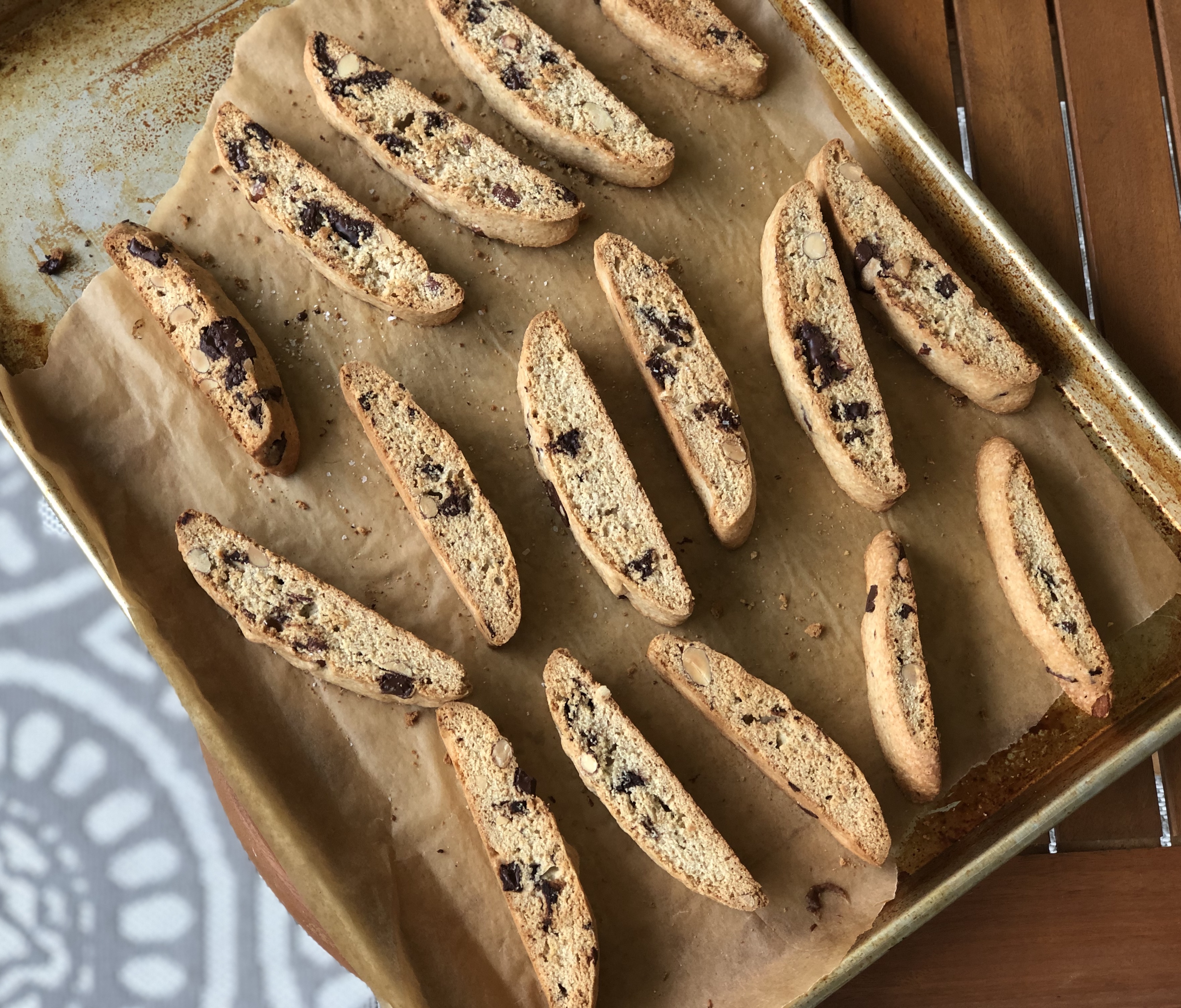 Chocolate chunk sea salt biscotti. Michelle Stark | Tampa Bay Times Chocolate chunk sea salt biscotti. Michelle Stark | Tampa Bay Times