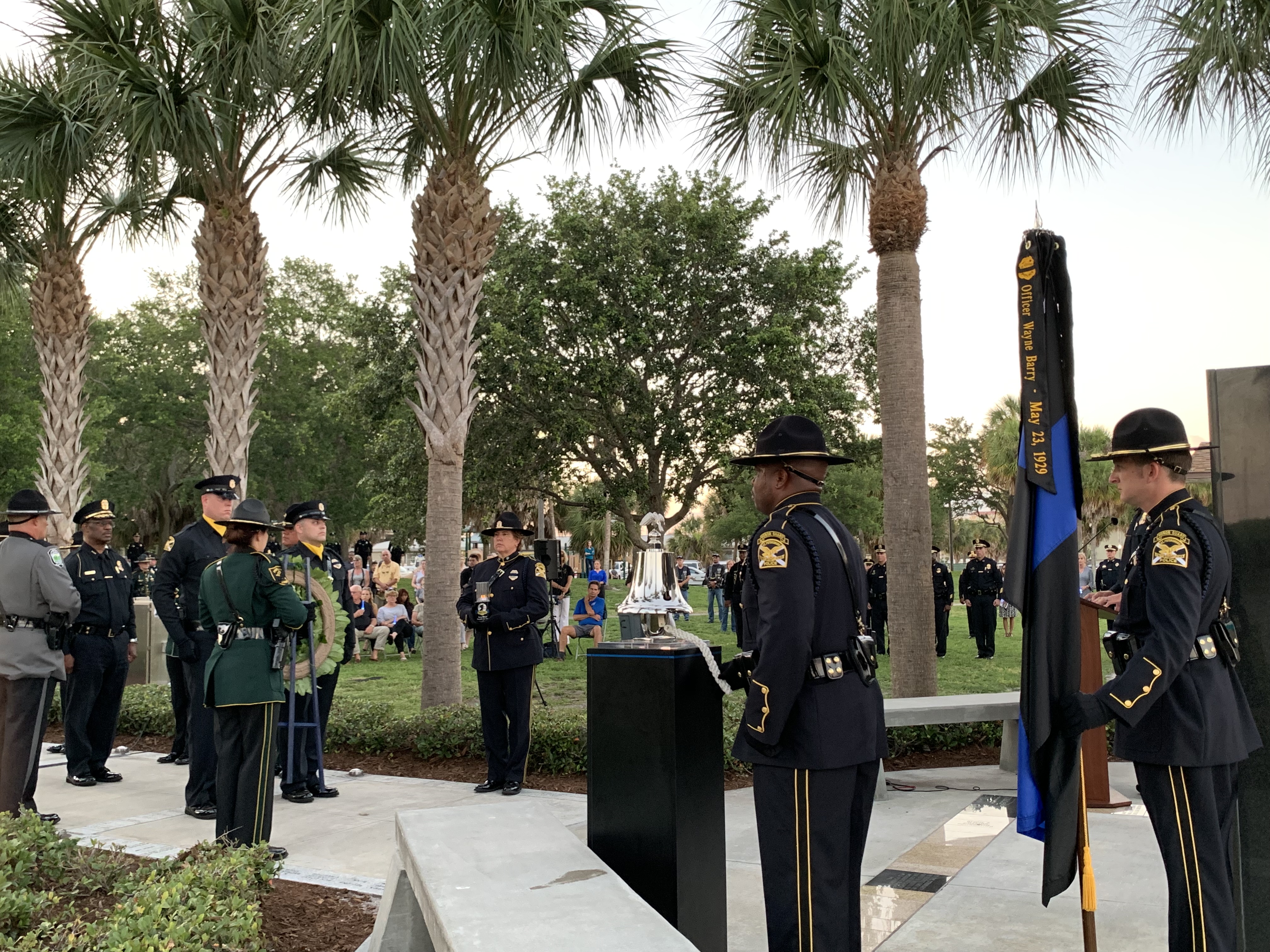 The ceremony was held at Demens Landing Park. The ceremony was held at Demens Landing Park.