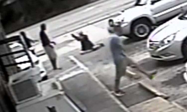 From a video showing the shooting of Markeis McGlockton by Michael Drejka. From a video showing the shooting of Markeis McGlockton by Michael Drejka.