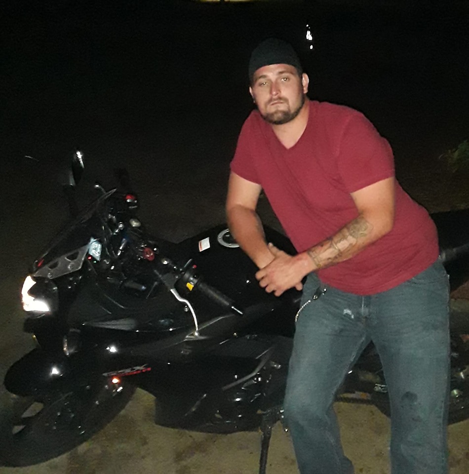 Chad Cagley, with his Suzuki GSX-R motorcycle, loved to sport-bike but was cautious on the road, his friends said. Courtesy Quinton Kirby Chad Cagley, with his Suzuki GSX-R motorcycle, loved to sport-bike but was cautious on the road, his friends said. Courtesy Quinton Kirby