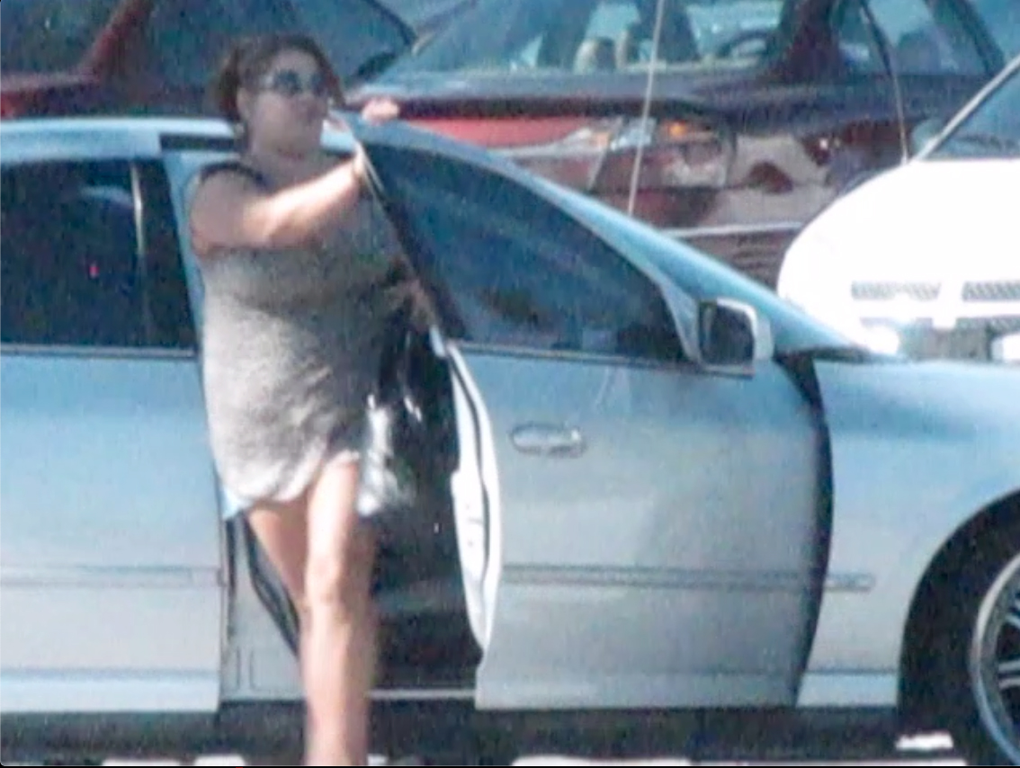 December 7, 2011 surveillance video screen grab of Jomari DeLeon leaving the car of an undercover officer after selling her prescription pills. Oceola Sheriff's Office | Times December 7, 2011 surveillance video screen grab of Jomari DeLeon leaving the car of an undercover officer after selling her prescription pills. Oceola Sheriff's Office | Times