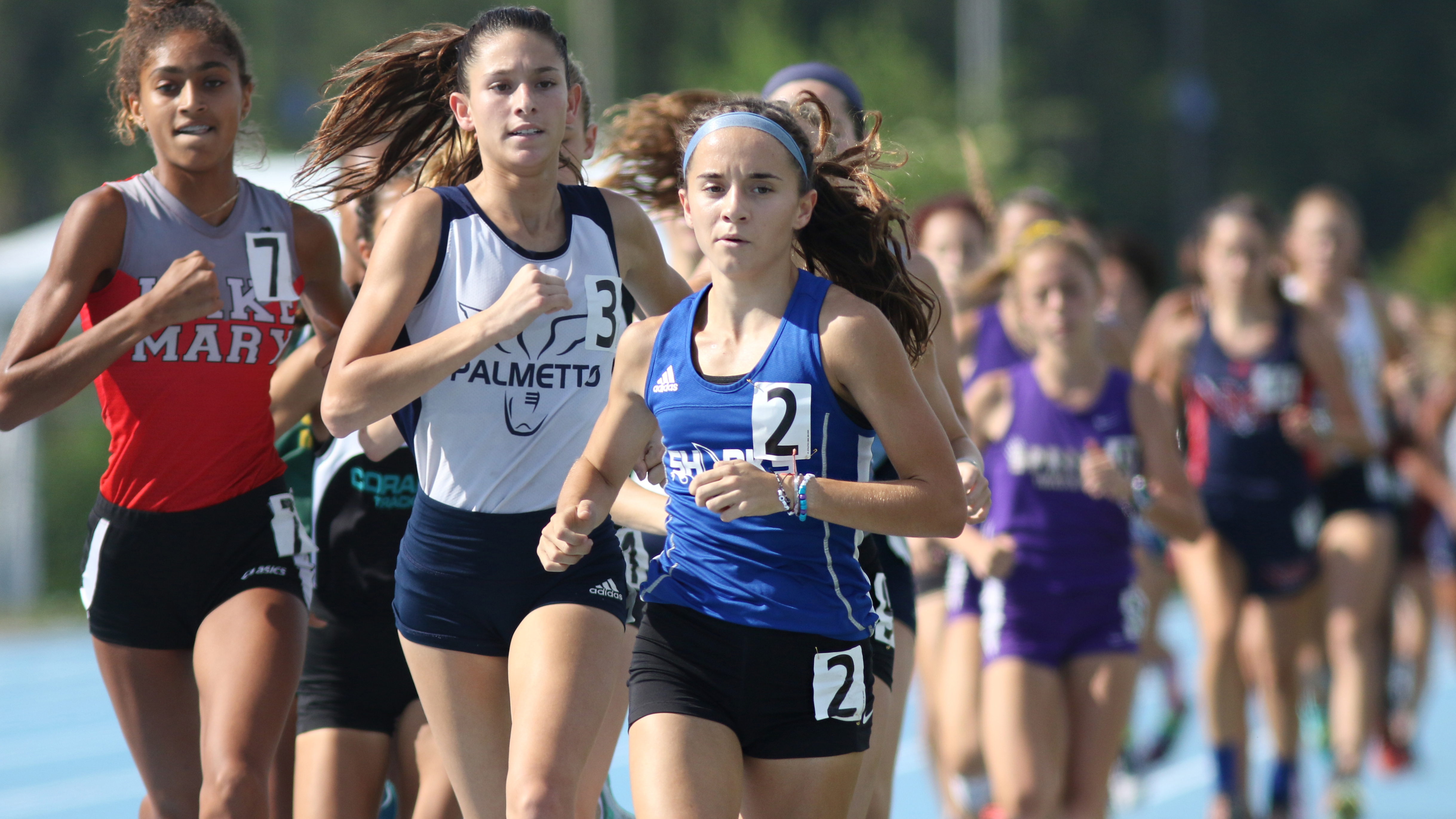 Riverview junior Alyssa Hendrix wins the Class 4A 1,600 meters Saturday afternoon, less than 24 hours after taking the 3,200 title as well. (SCOTT PURKS | Special to the Times) Riverview junior Alyssa Hendrix wins the Class 4A 1,600 meters Saturday afternoon, less than 24 hours after taking the 3,200 title as well. (SCOTT PURKS | Special to the Times)