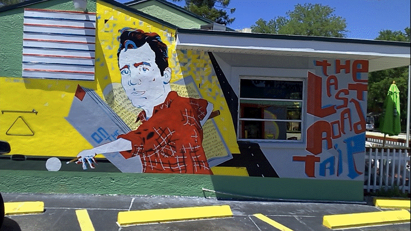The Jack Kerouac mural outside the Flamingo bar at 1230 Dr. Martin Luther King Jr. St. N in St. Petersburg. Courtesy of the Flamingo The Jack Kerouac mural outside the Flamingo bar at 1230 Dr. Martin Luther King Jr. St. N in St. Petersburg. Courtesy of the Flamingo