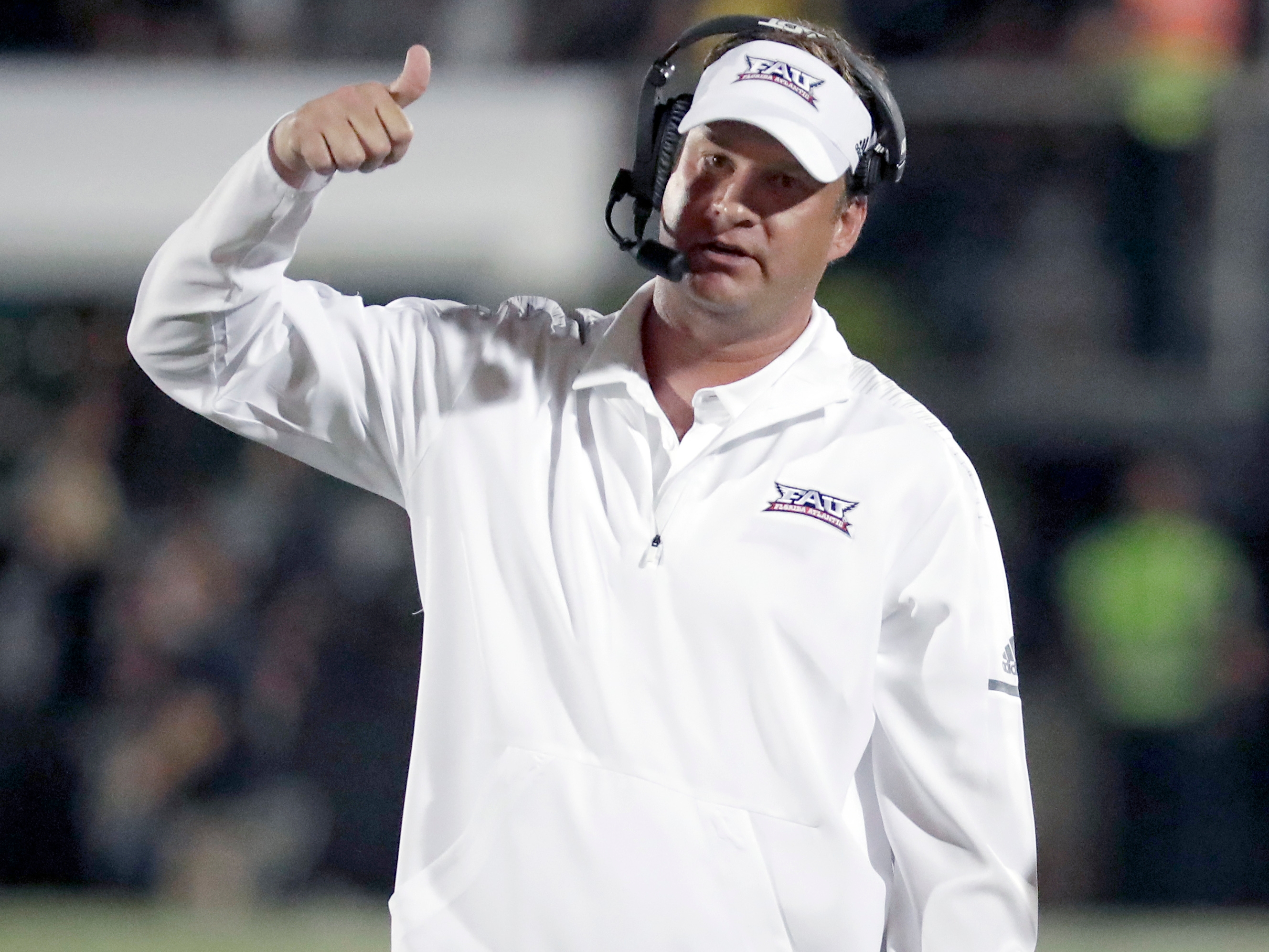 So how are things going at FAU, Lane? (AP Photo/John Raoux) So how are things going at FAU, Lane? (AP Photo/John Raoux)