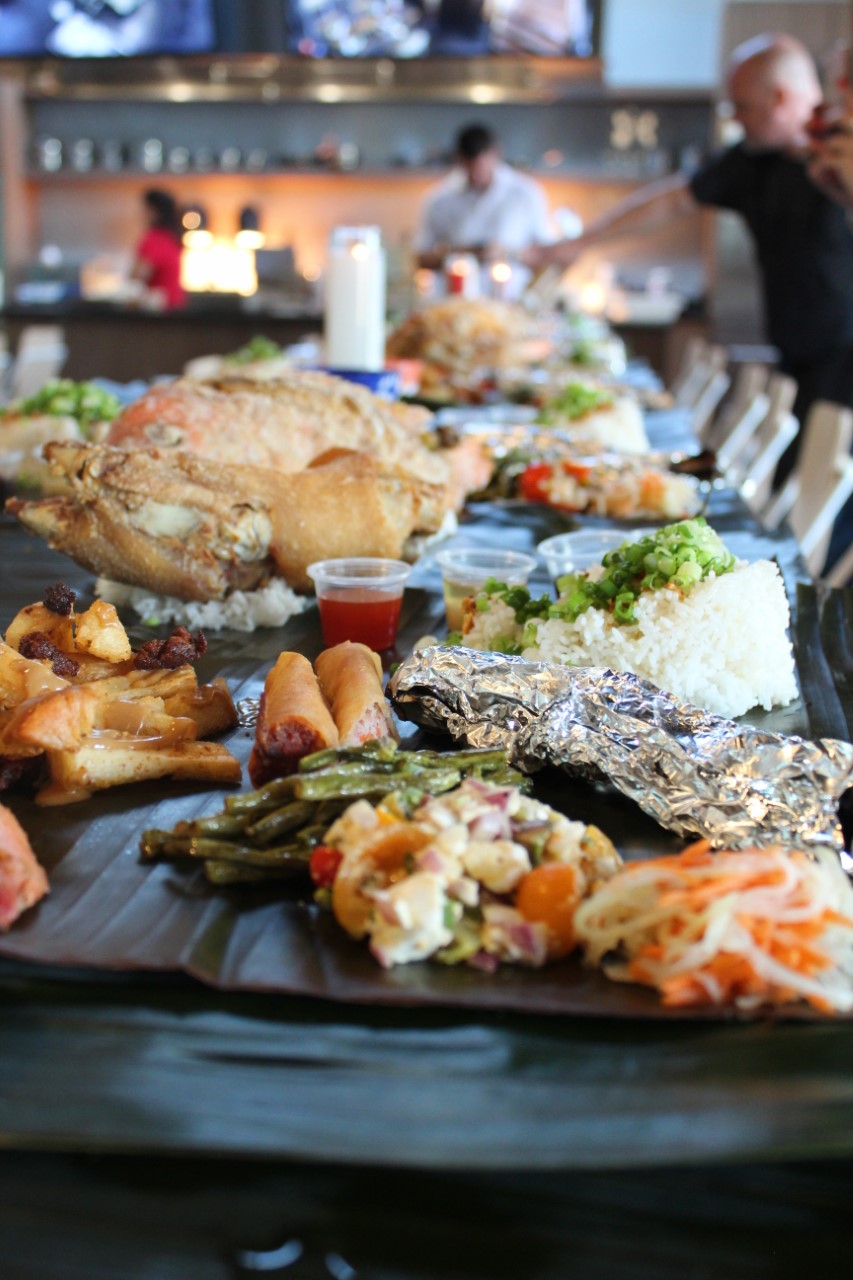 A kamayan feast held in Tampa. Courtesy of Chismis & Co. A kamayan feast held in Tampa. Courtesy of Chismis & Co.