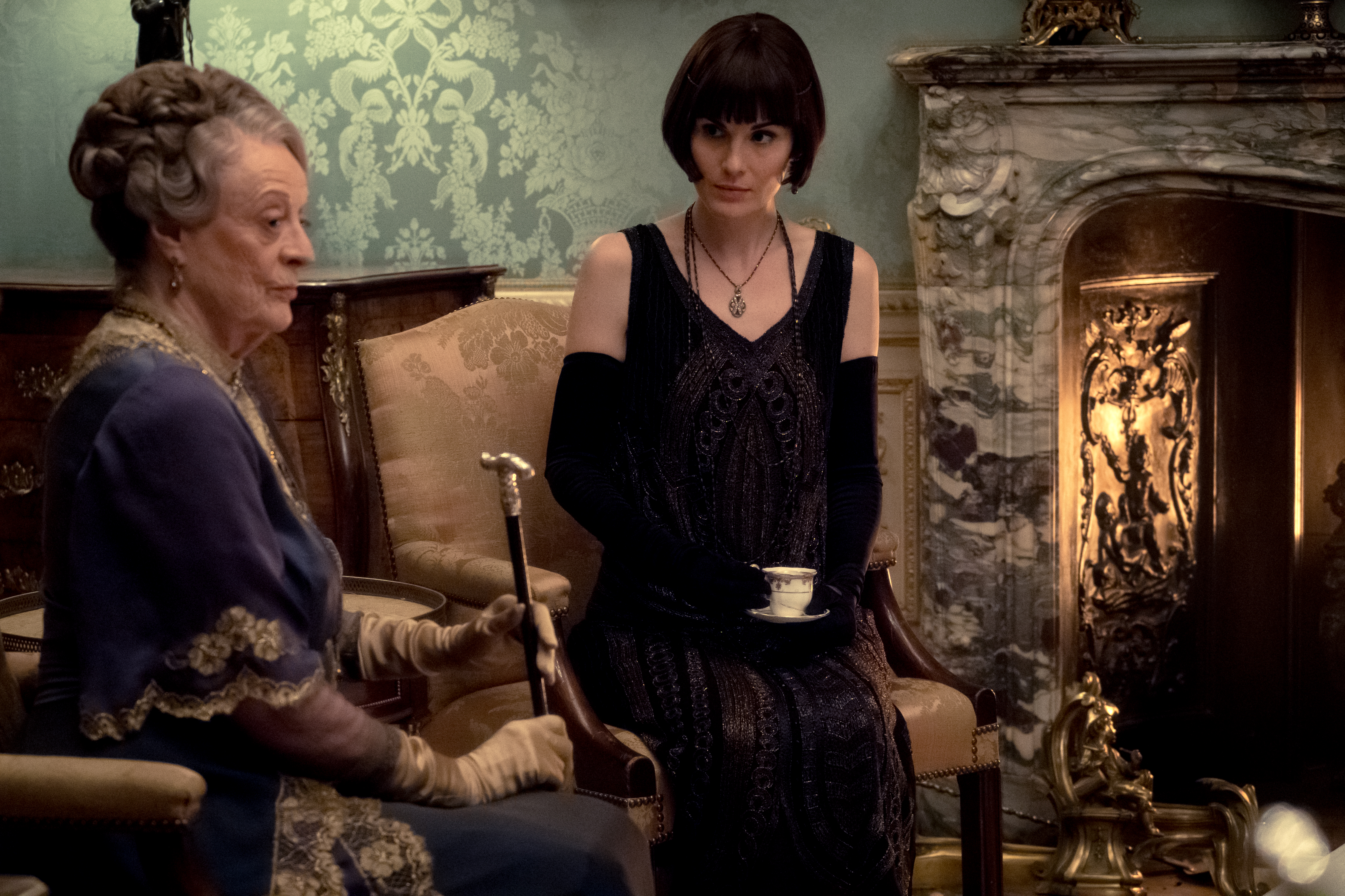 Maggie Smith stars as the Dowager Countess of Grantham and Michelle Dockery as Lady Mary Talbot in Maggie Smith stars as the Dowager Countess of Grantham and Michelle Dockery as Lady Mary Talbot in