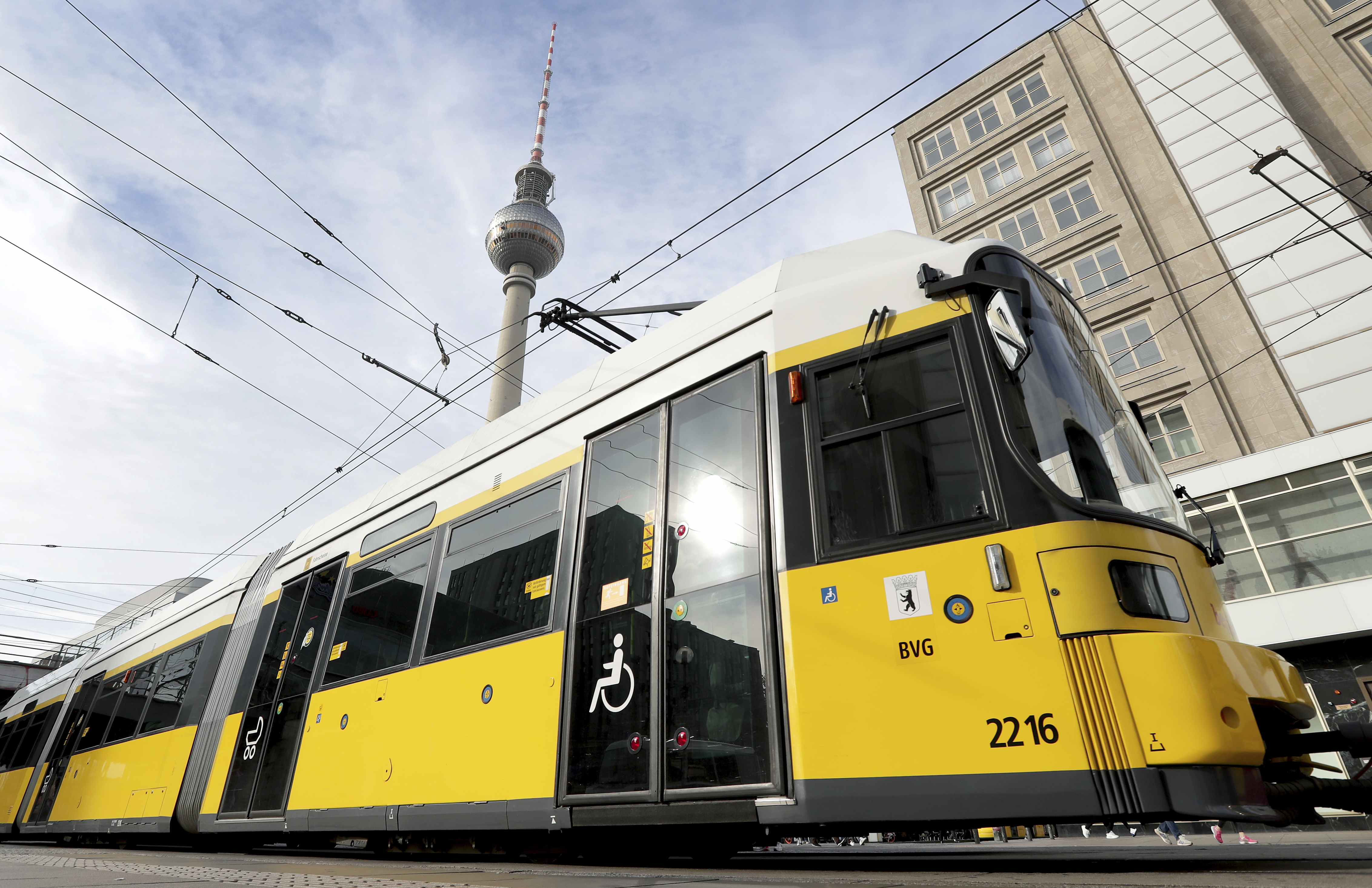 Trams are a familiar sight in eastern Berlin. Michael Sohn | AP Trams are a familiar sight in eastern Berlin. Michael Sohn | AP