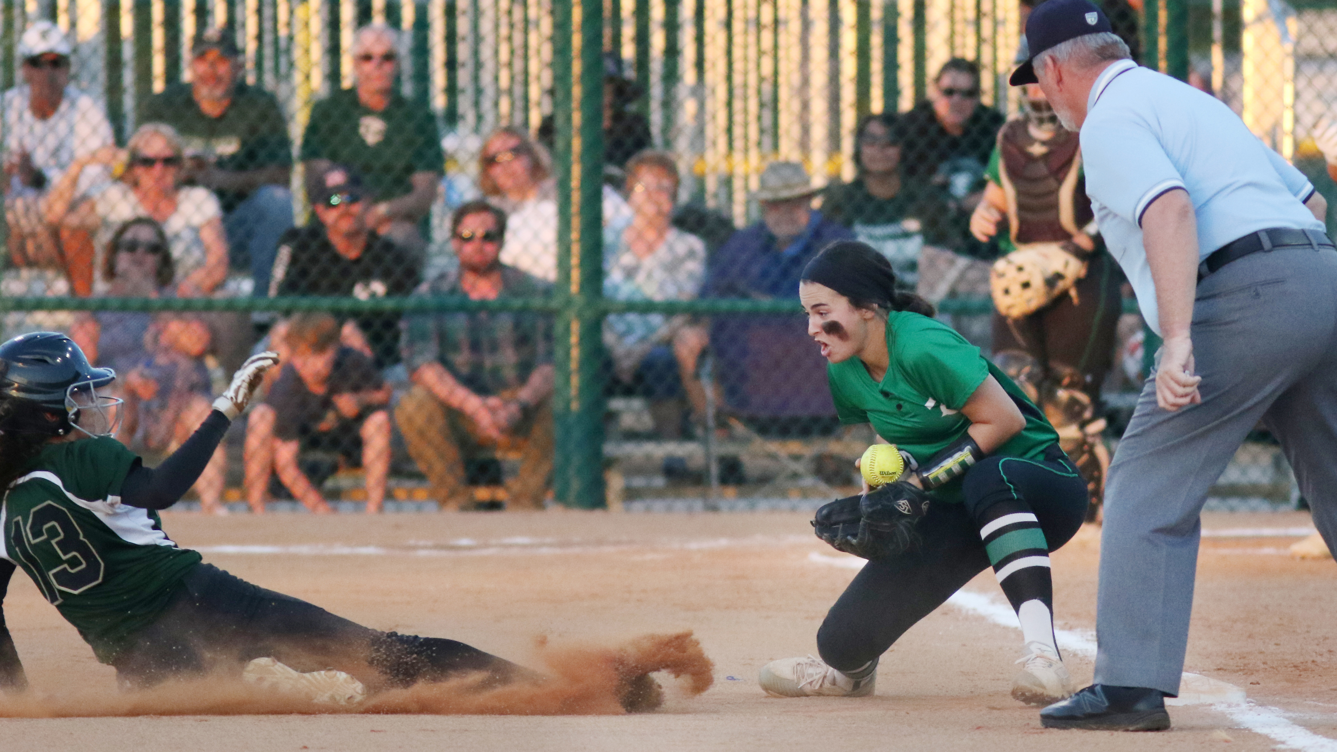 A few of the close calls went against Tampa Catholic in the early going against Westminster Christian, like this one with third baseman Kameryn Menendez. (SCOTT PURKS | Special to the Times) A few of the close calls went against Tampa Catholic in the early going against Westminster Christian, like this one with third baseman Kameryn Menendez. (SCOTT PURKS | Special to the Times)