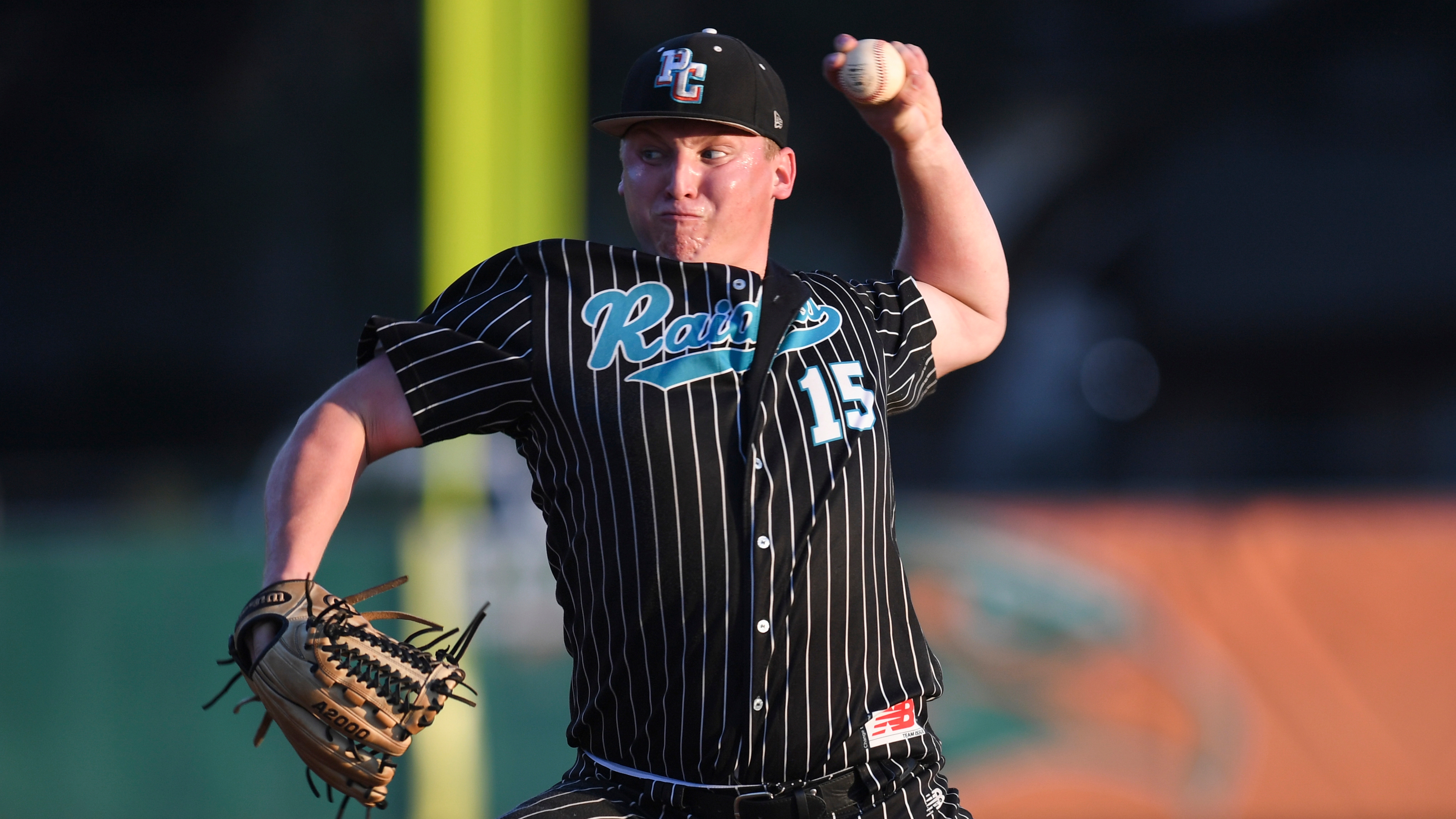 Plant City pitcher Parker Messick (15) pitches in the first inning during the Class 8A region baseball final against Seminole. (ALLIE GOULDING | Times) Plant City pitcher Parker Messick (15) pitches in the first inning during the Class 8A region baseball final against Seminole. (ALLIE GOULDING | Times)