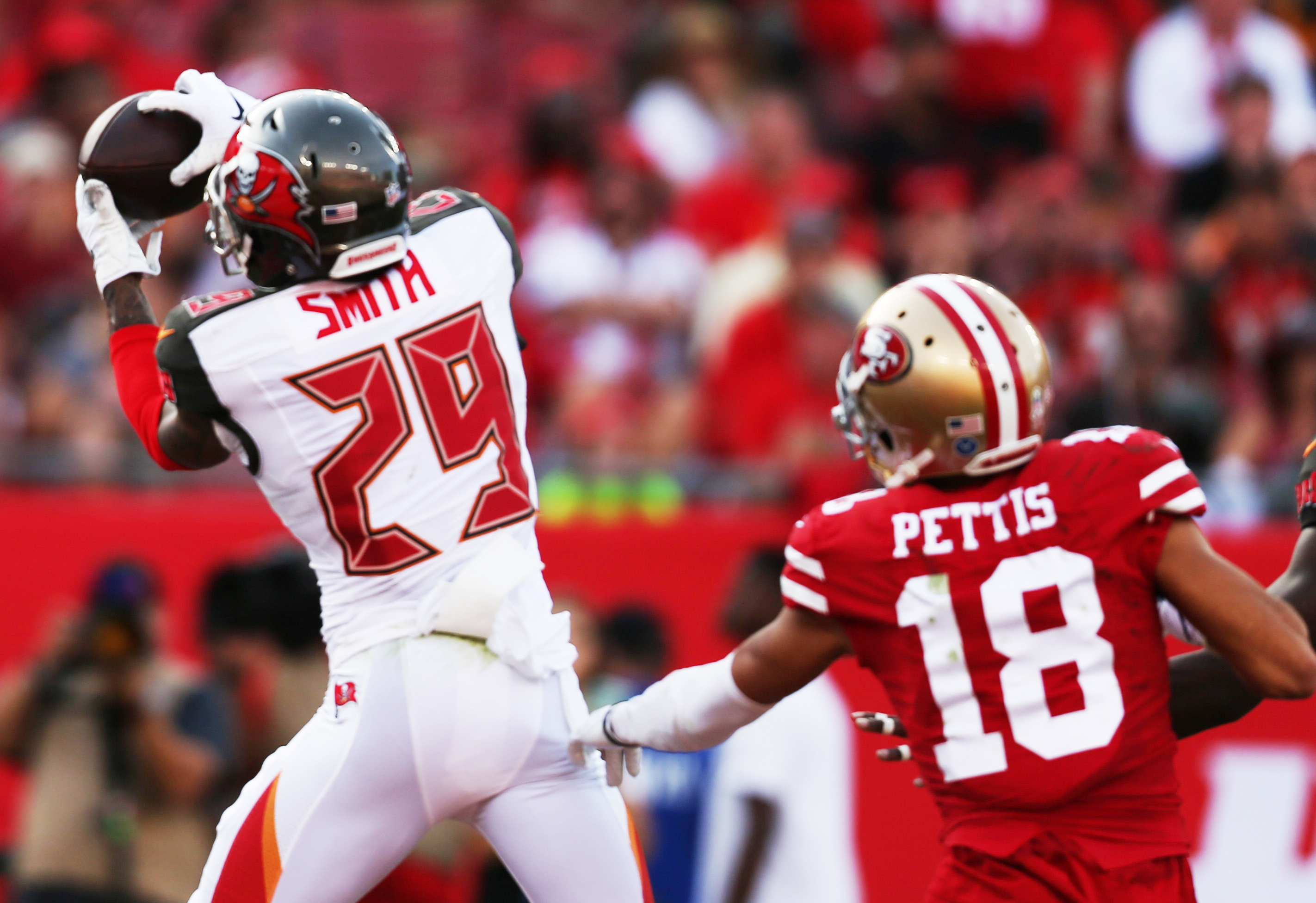 Bucs cornerback Ryan Smith looks forward after PED suspension