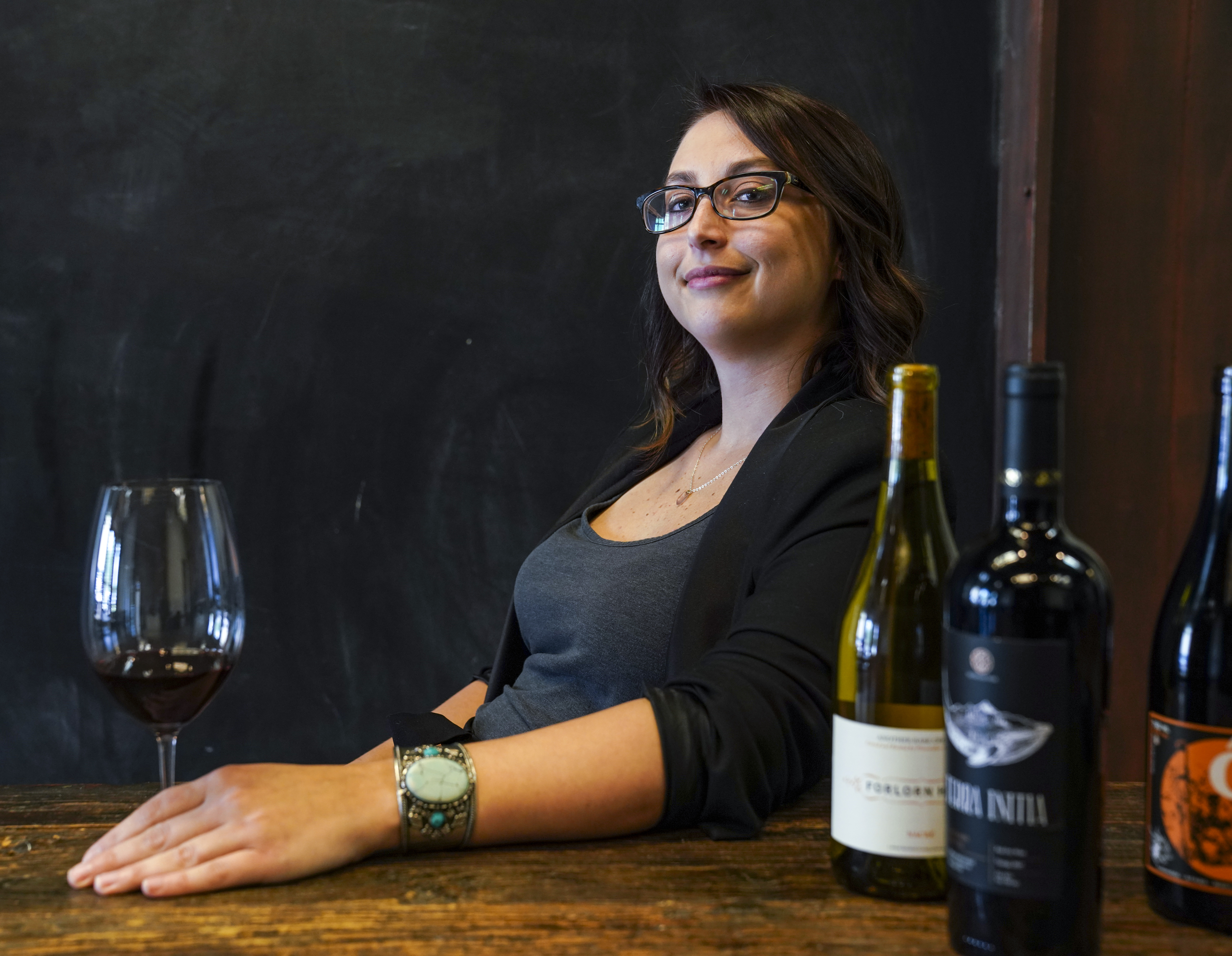 Katie Glenz is the sommelier at Edison: Food + Drink Lab in Tampa. MARTHA ASENCIO-RHINE | Times Katie Glenz is the sommelier at Edison: Food + Drink Lab in Tampa. MARTHA ASENCIO-RHINE | Times