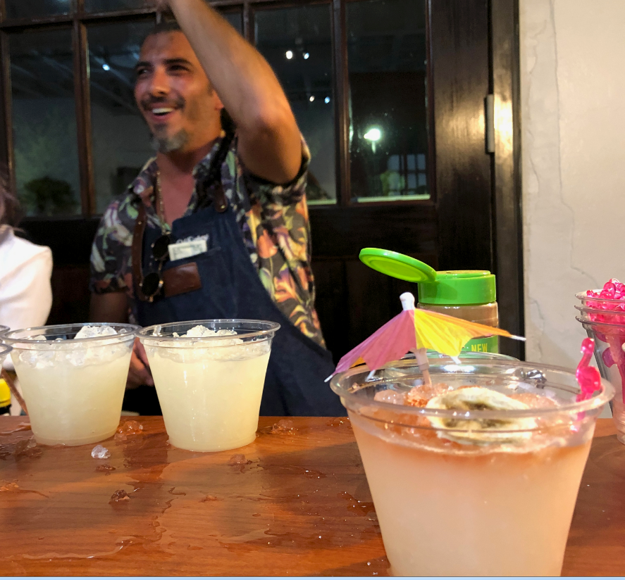 Frank Zollo finishes pouring some tiki cocktails made using PBR Whiskey during a launch event in Tampa on Tuesday, Oct. 2, 2019. Daniel Figueroa IV Frank Zollo finishes pouring some tiki cocktails made using PBR Whiskey during a launch event in Tampa on Tuesday, Oct. 2, 2019. Daniel Figueroa IV