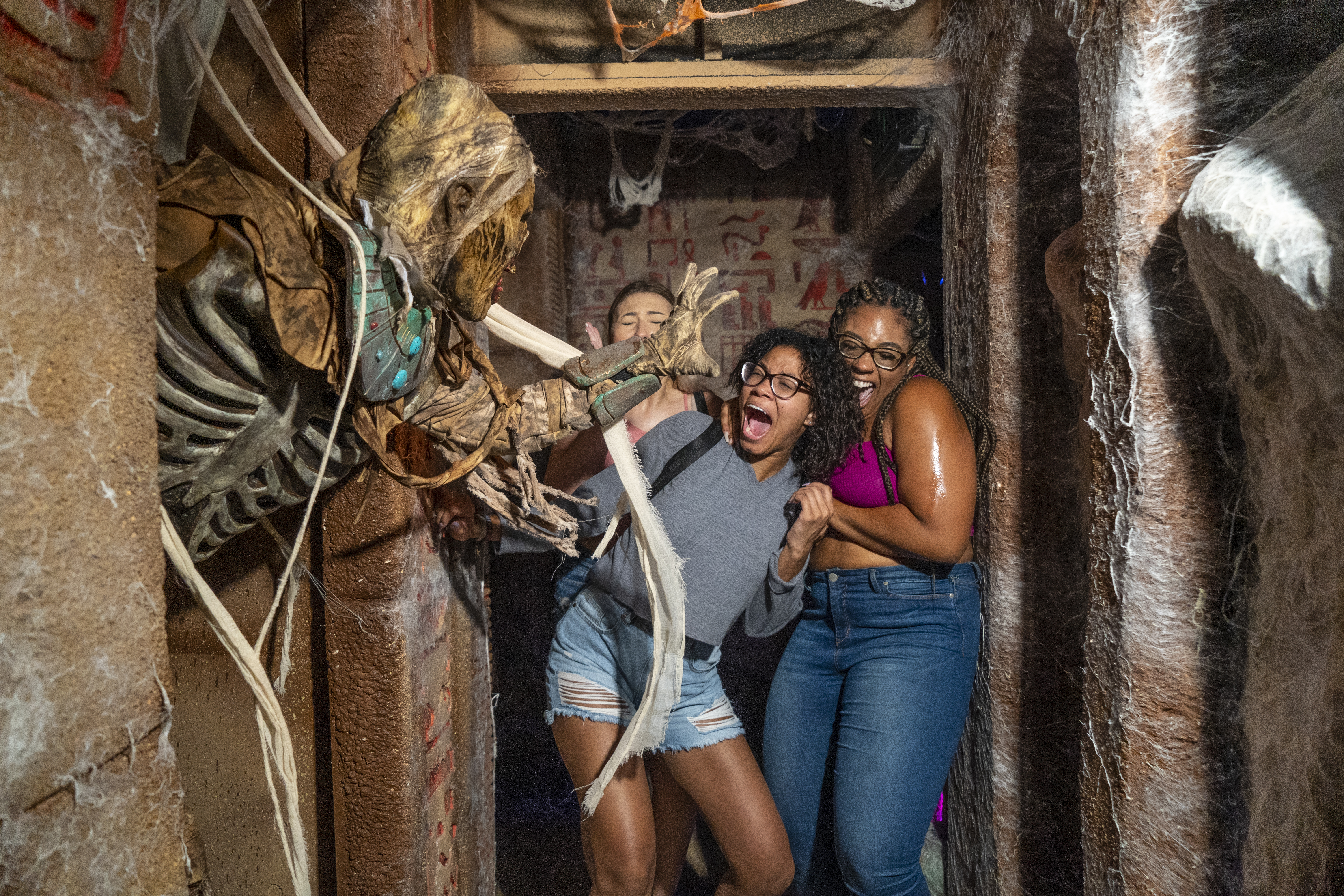Universal Studios team members walk through the Universal Monsters haunted house at a preview of Halloween Horror Nights 2019. Sebastian Rojas | Courtesy of Universal Orlando Universal Studios team members walk through the Universal Monsters haunted house at a preview of Halloween Horror Nights 2019. Sebastian Rojas | Courtesy of Universal Orlando