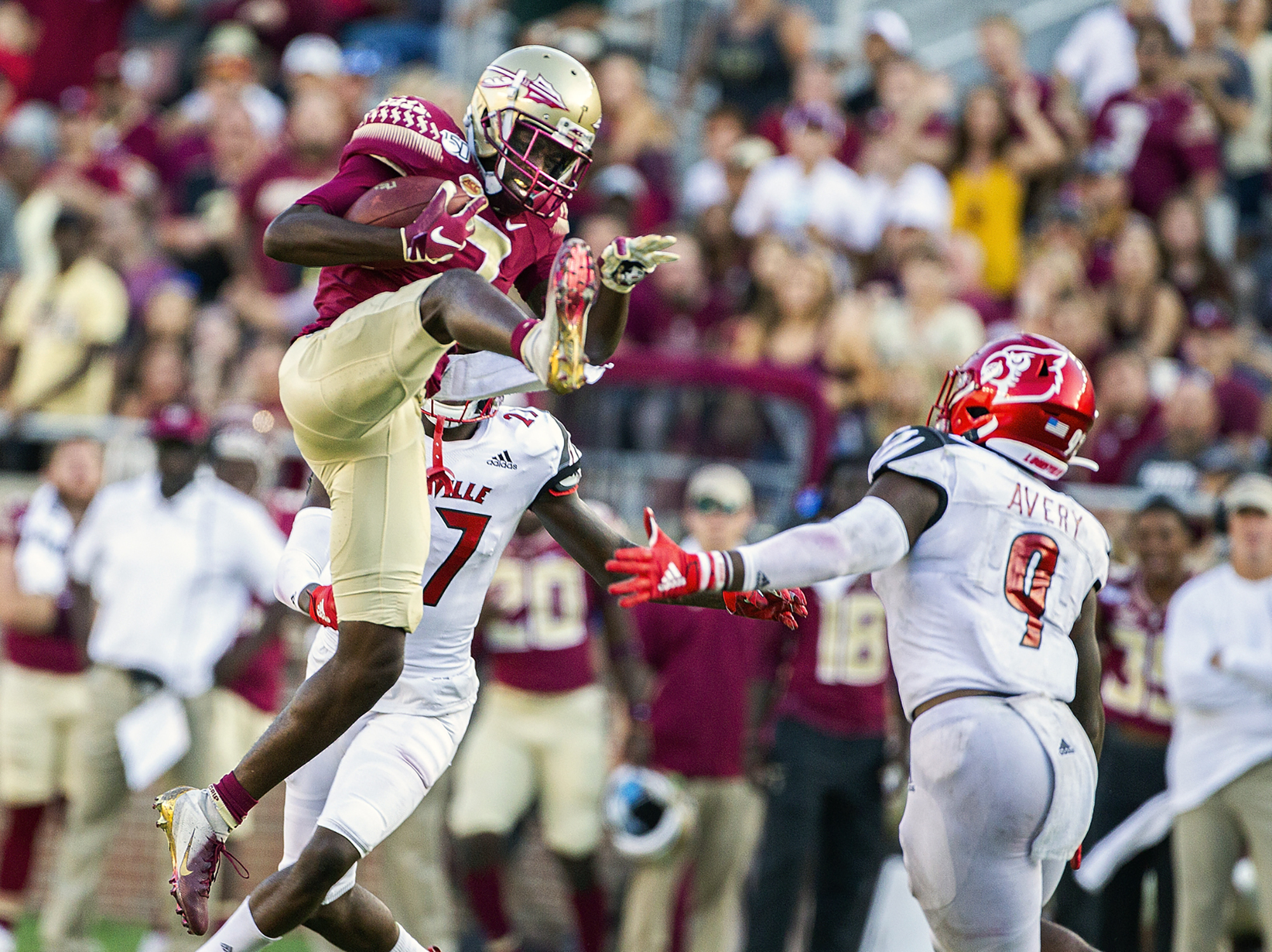 Florida State wide receiver D.J. Matthews (7) goes high for a reception in the second half. Mark Wallheiser | AP Florida State wide receiver D.J. Matthews (7) goes high for a reception in the second half. Mark Wallheiser | AP