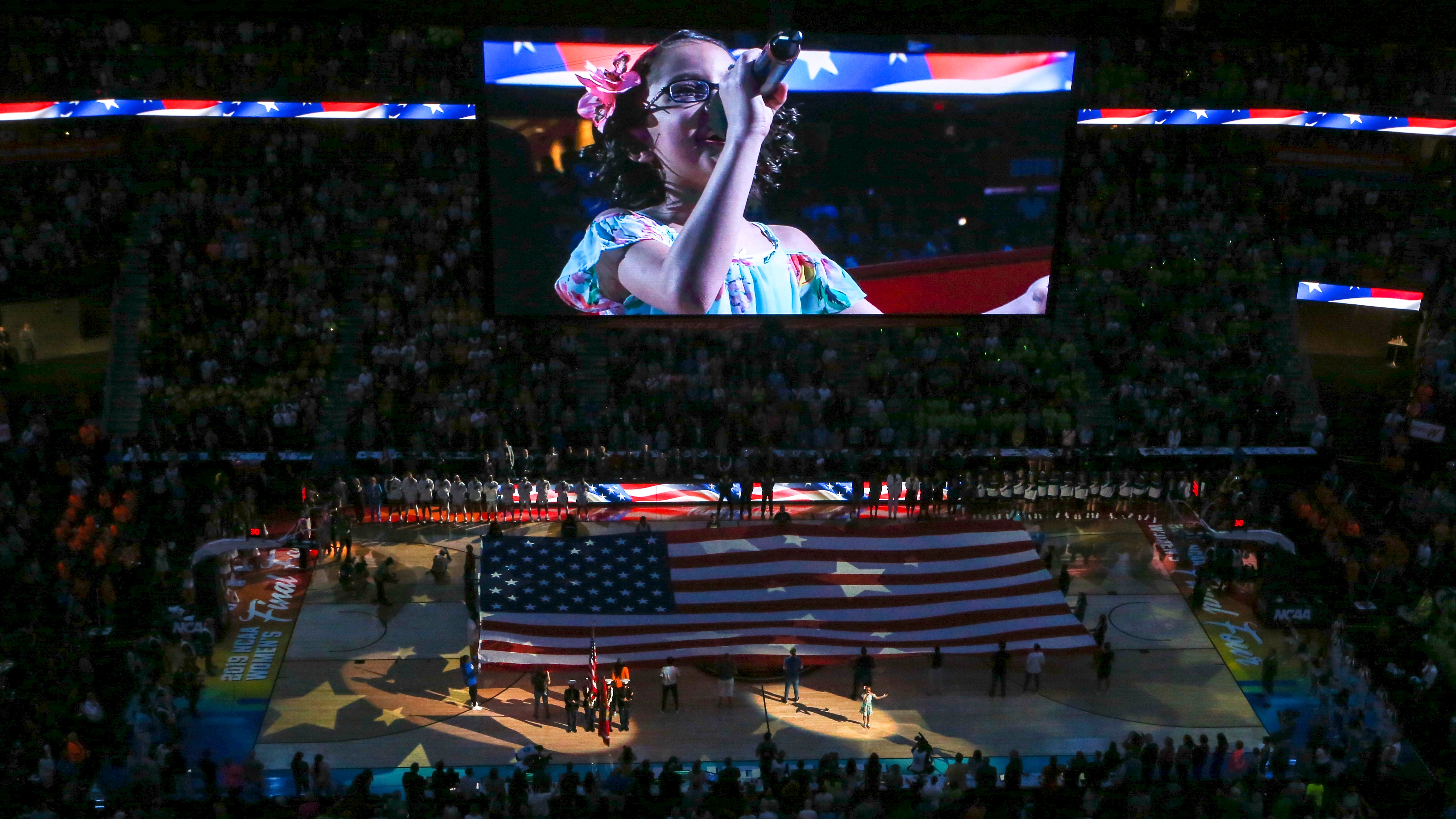 Meet the national anthem singer who captivates the Women's NCAA