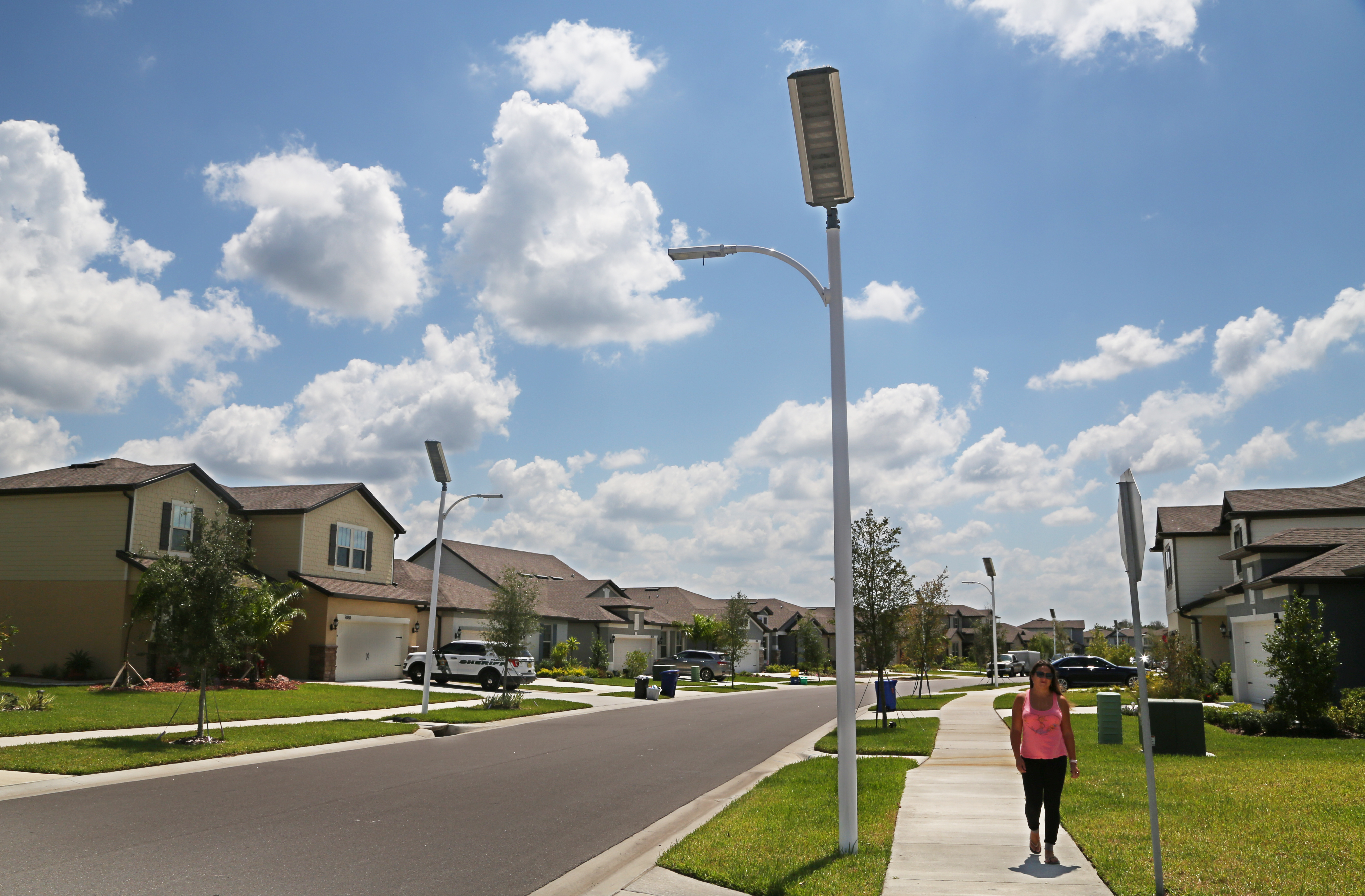 Residents of the Epperson neighborhood in Wesley Chapel, home of the Crystal Lagoon, are piloting new health technologies inside their homes. The program will be launched by AdventHealth. The view seen is along Yale Harbor drive. SCOTT KEELER | Times Residents of the Epperson neighborhood in Wesley Chapel, home of the Crystal Lagoon, are piloting new health technologies inside their homes. The program will be launched by AdventHealth. The view seen is along Yale Harbor drive. SCOTT KEELER | Times