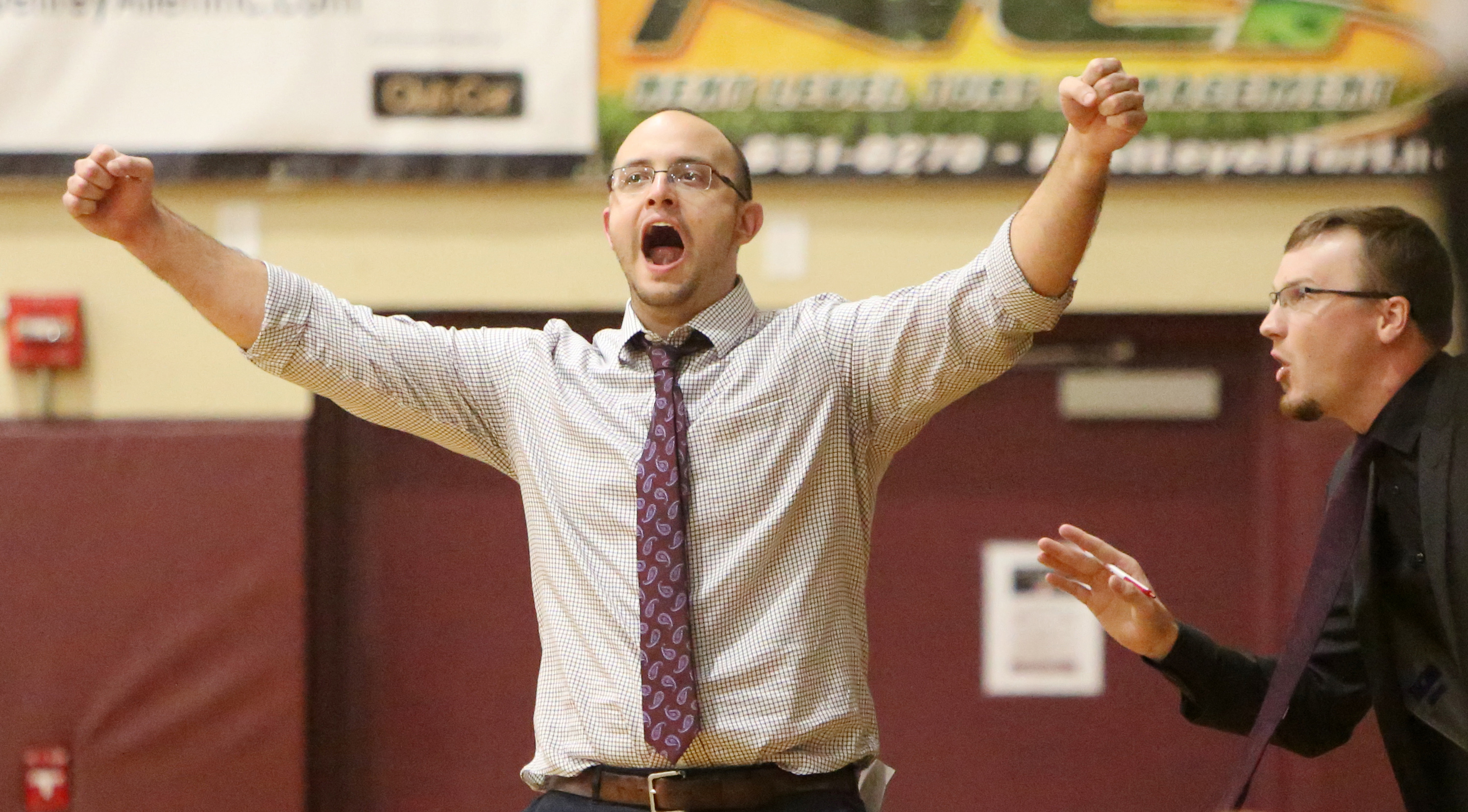 Seffner Christian boys basketball coach Sam Moorer led his team to the Class 4A state final four. (SCOTT PURKS | Special to the Times) Seffner Christian boys basketball coach Sam Moorer led his team to the Class 4A state final four. (SCOTT PURKS | Special to the Times)