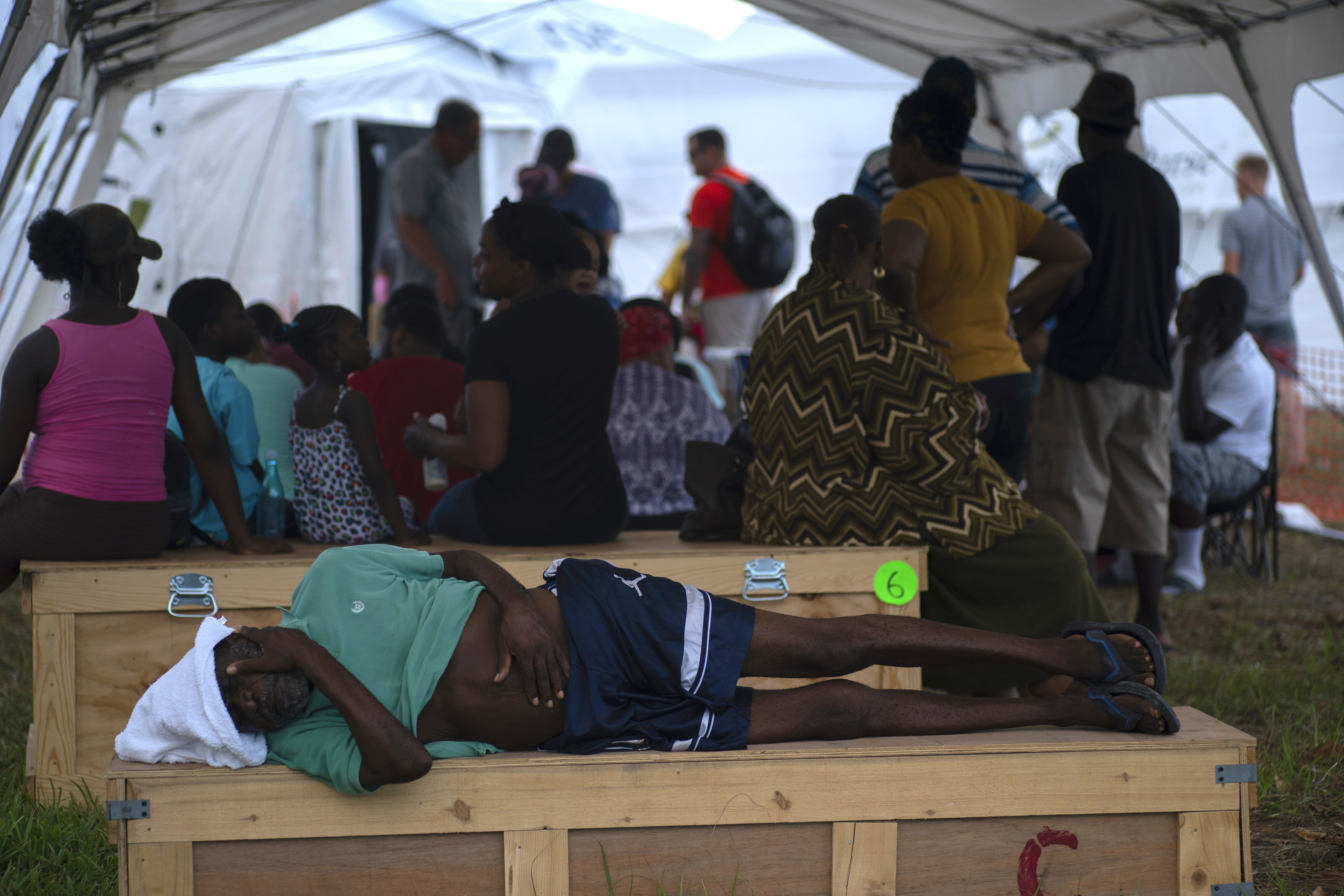 An elderly man waits to be attended at a tent-hospital set up by Samaritan's Purse in the aftermath of Hurricane Dorian in Freeport, Bahamas. Ramon Espinosa | AP An elderly man waits to be attended at a tent-hospital set up by Samaritan's Purse in the aftermath of Hurricane Dorian in Freeport, Bahamas. Ramon Espinosa | AP