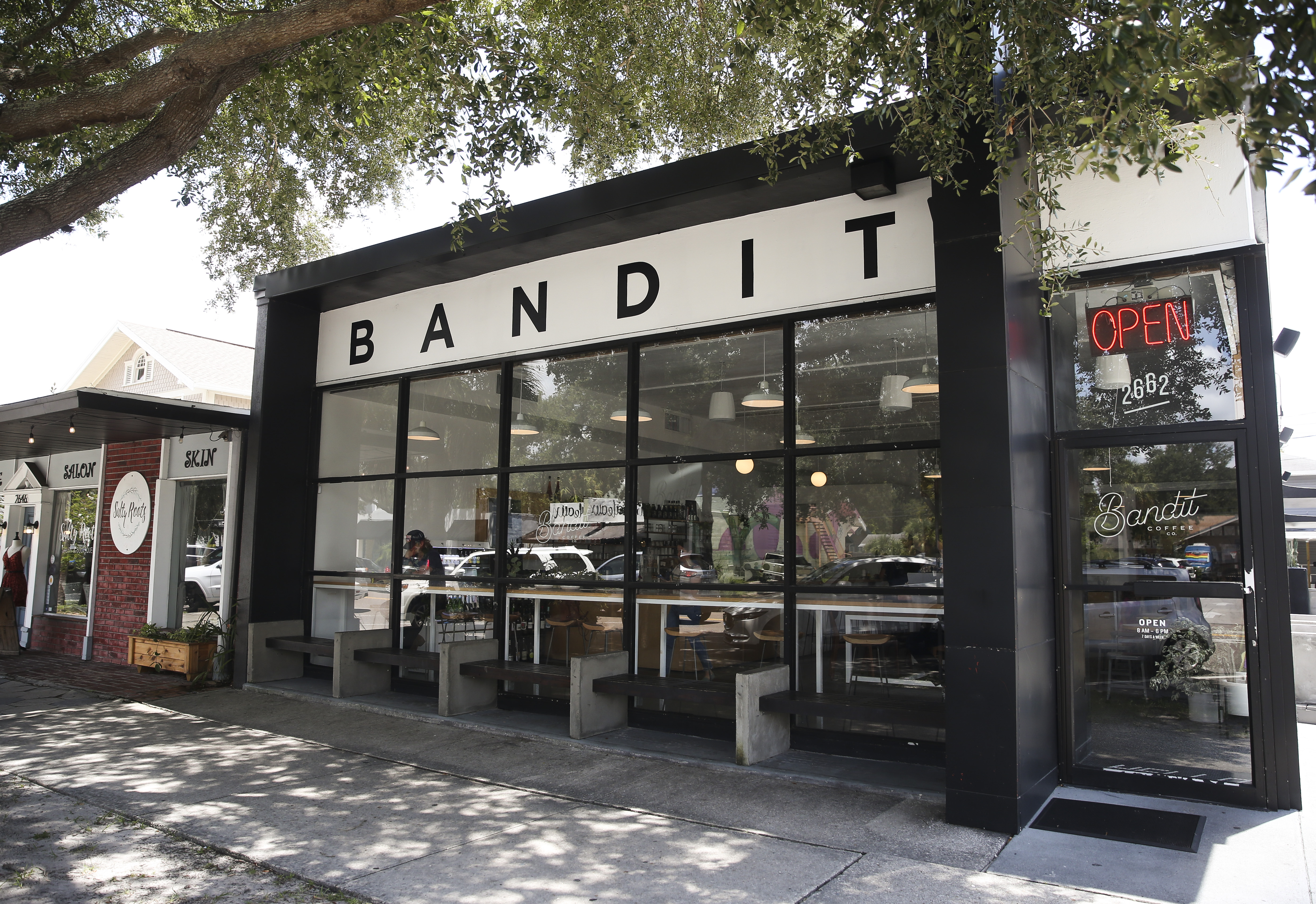 Bandit Coffee Co. is in the Grand Central district of St. Petersburg. DIRK SHADD | Times | Tampa Bay Times Bandit Coffee Co. is in the Grand Central district of St. Petersburg. DIRK SHADD | Times | Tampa Bay Times
