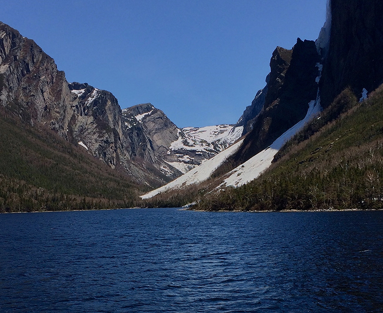 The Western Brook Pond boat tour in Newfoundland comes to this turning point after a 9-mile journey. Special to the Times The Western Brook Pond boat tour in Newfoundland comes to this turning point after a 9-mile journey. Special to the Times