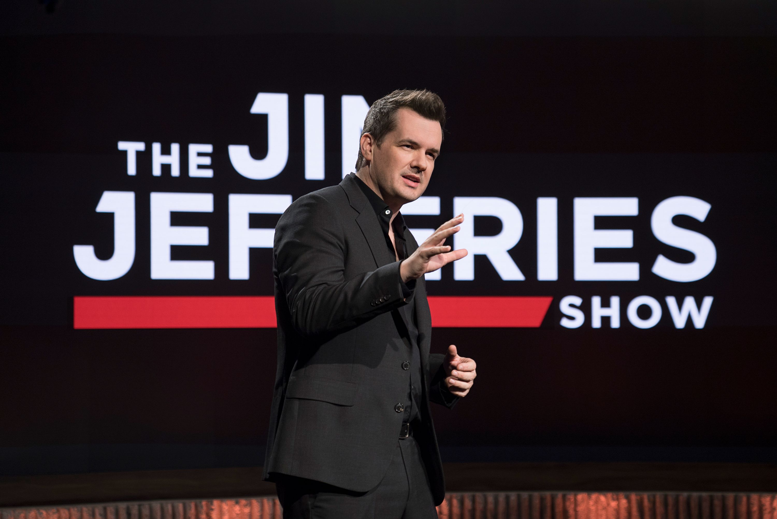 On Friday, Jim Jefferies, shown here in Comedy Central's On Friday, Jim Jefferies, shown here in Comedy Central's