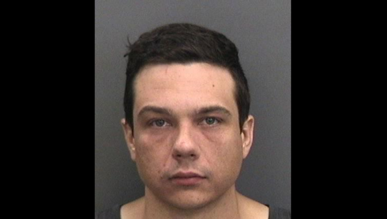Frank Joseph Fischer, 35, was arrested early Monday after he plowed into the back of a motorcyclist on Interstate 75 in Gibsonton then kept driving, according to the Florida Highway Patrol. Hillsborough County Sheriff's Office Frank Joseph Fischer, 35, was arrested early Monday after he plowed into the back of a motorcyclist on Interstate 75 in Gibsonton then kept driving, according to the Florida Highway Patrol. Hillsborough County Sheriff's Office