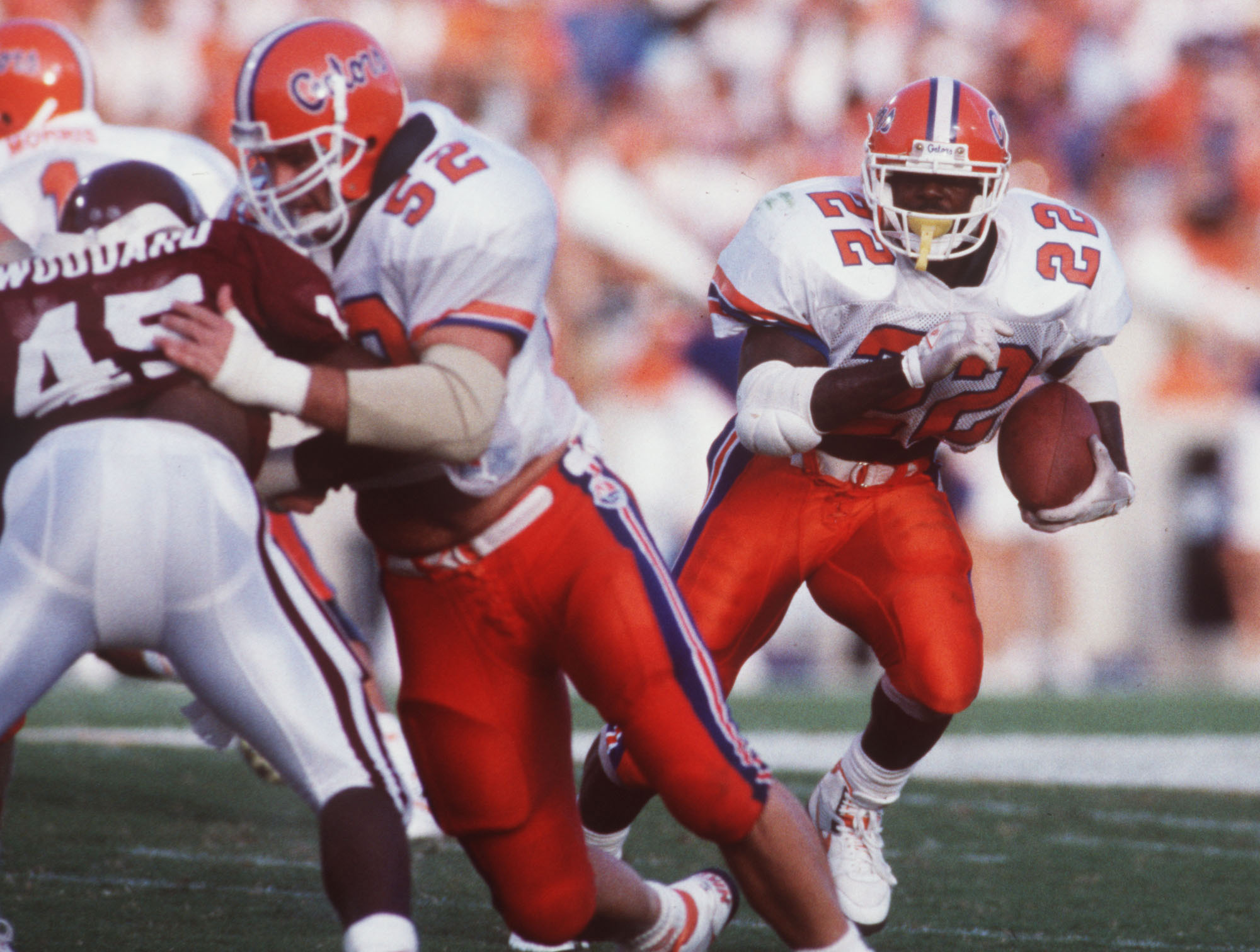 Florida's Emmitt Smith in action vs. Mississippi State at Tampa Stadium. (Tampa Tribune, 1989) Florida's Emmitt Smith in action vs. Mississippi State at Tampa Stadium. (Tampa Tribune, 1989)