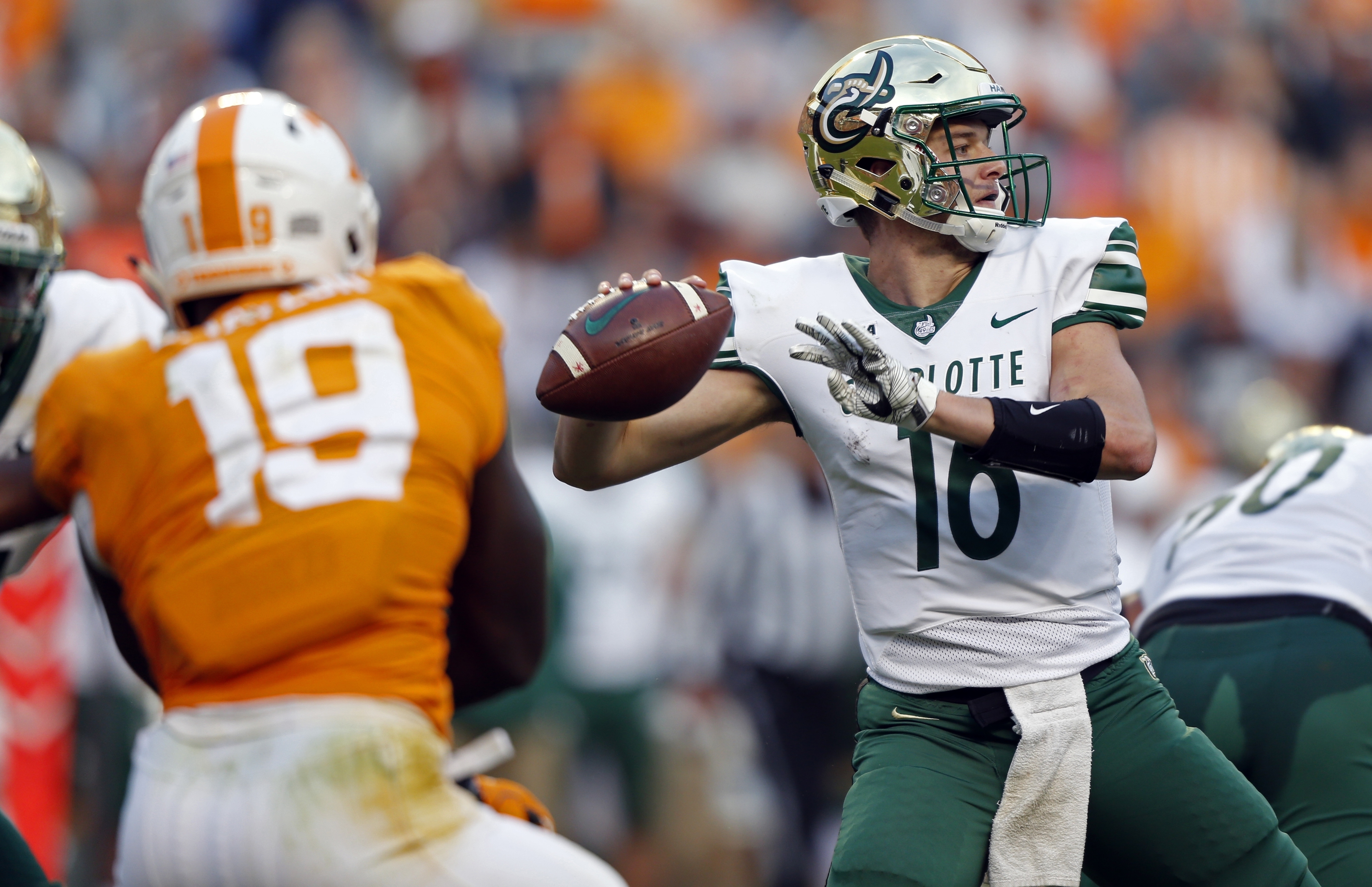 Charlotte quarterback Evan Shirreffs will be back in Miami, where he used to suit up for the Hurricanes. (AP Photo/Wade Payne) Charlotte quarterback Evan Shirreffs will be back in Miami, where he used to suit up for the Hurricanes. (AP Photo/Wade Payne)