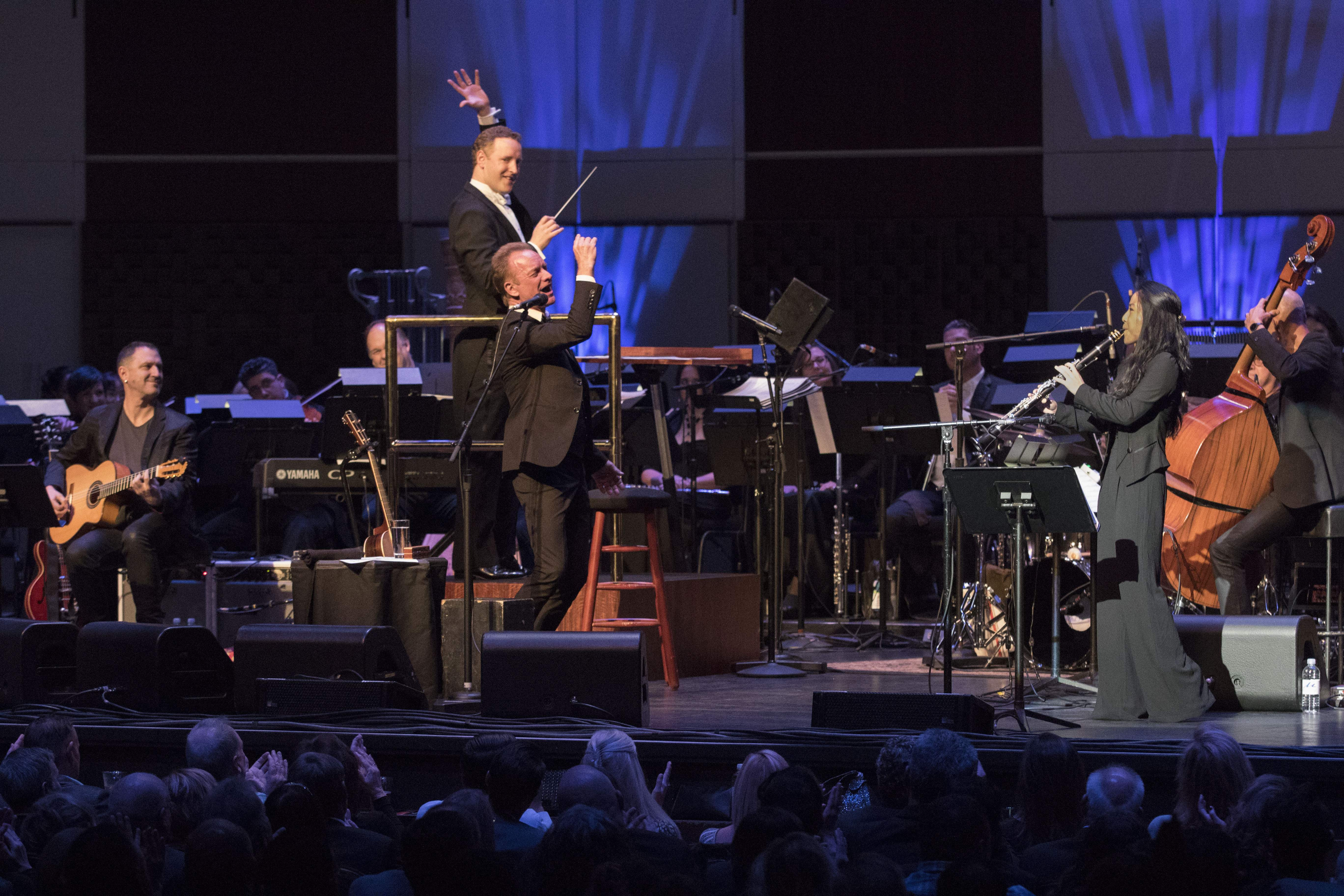 Sting, center, performs during the Florida Orchestra's 50th Anniversary Gala celebration at the Mahaffey Theater. Tampa Bay Times (2017) Sting, center, performs during the Florida Orchestra's 50th Anniversary Gala celebration at the Mahaffey Theater. Tampa Bay Times (2017)