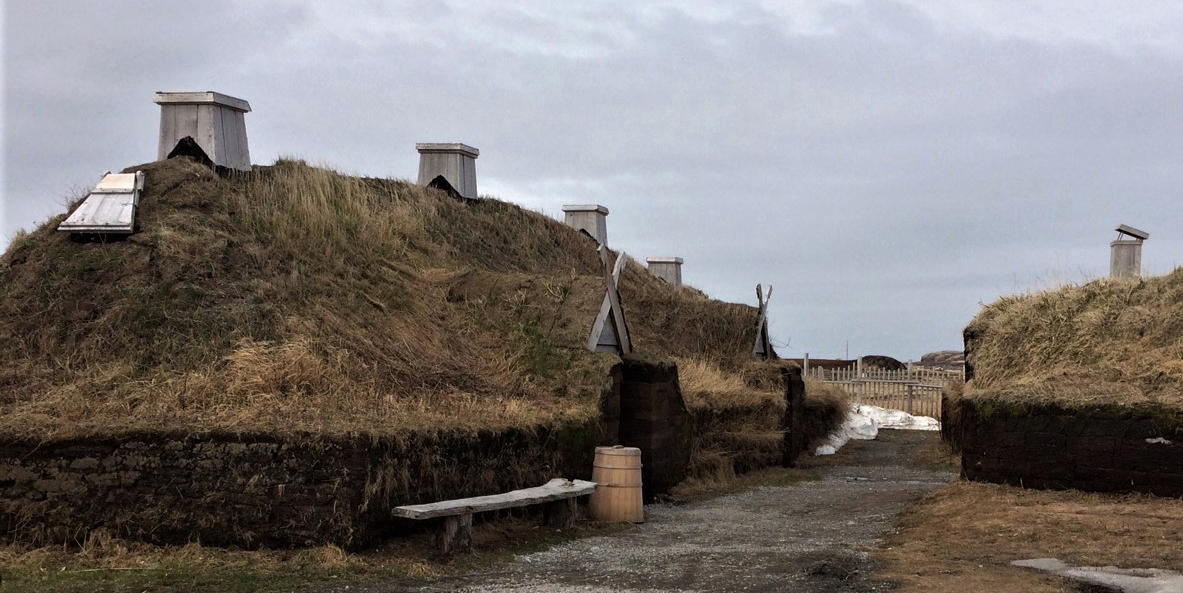 Viking living enclosures accommodated 20 to 30 Vikings during their days of living at L’Anse aux Meadows in Newfoundland. Gail Diederich | Special to the Times Viking living enclosures accommodated 20 to 30 Vikings during their days of living at L’Anse aux Meadows in Newfoundland. Gail Diederich | Special to the Times