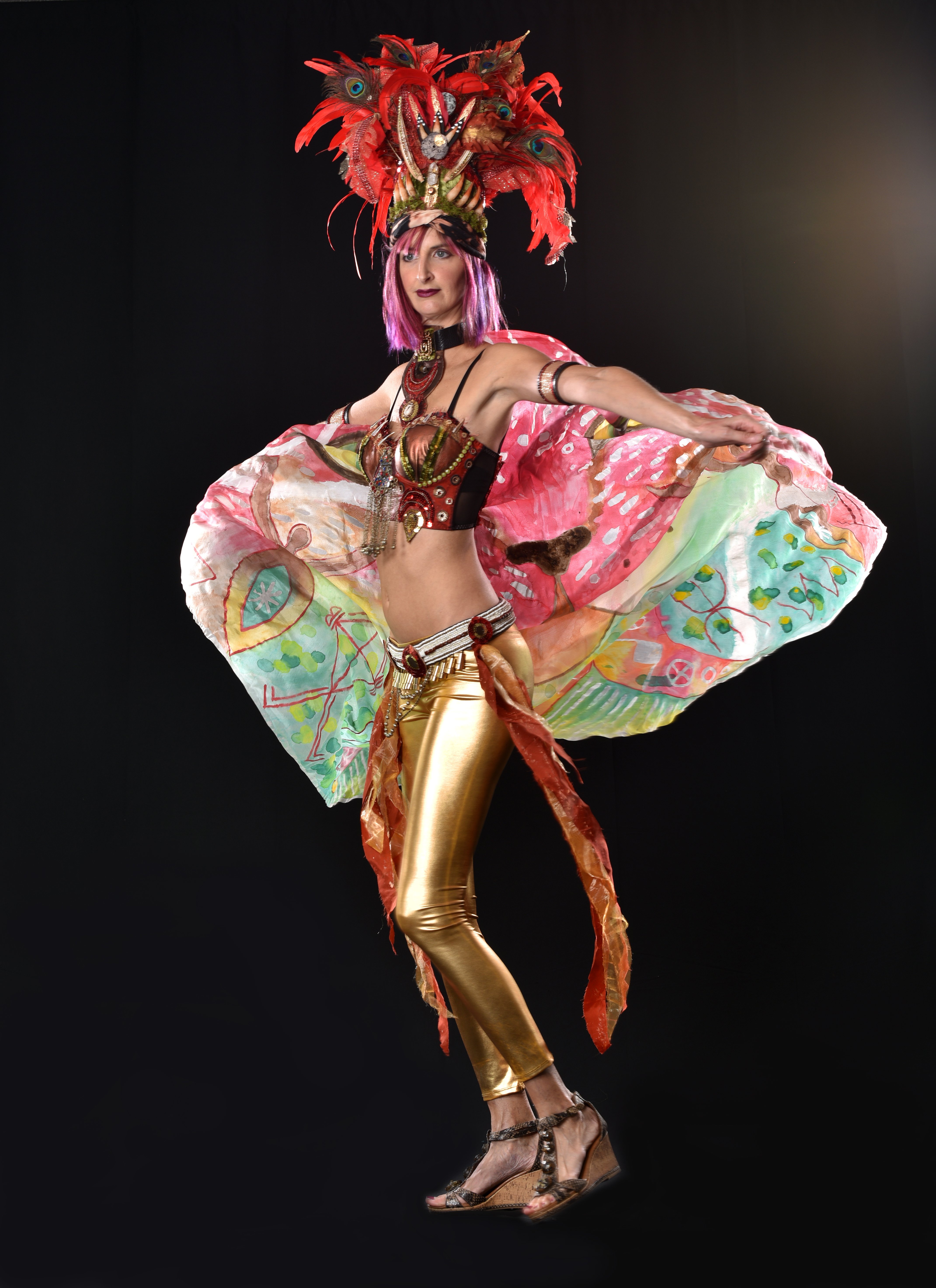 Elaborate designs from the Garden Fairies are part of the Wearable Art Exhibit at Largo's Creative Pinellas. Courtesy of James Caulfield Elaborate designs from the Garden Fairies are part of the Wearable Art Exhibit at Largo's Creative Pinellas. Courtesy of James Caulfield